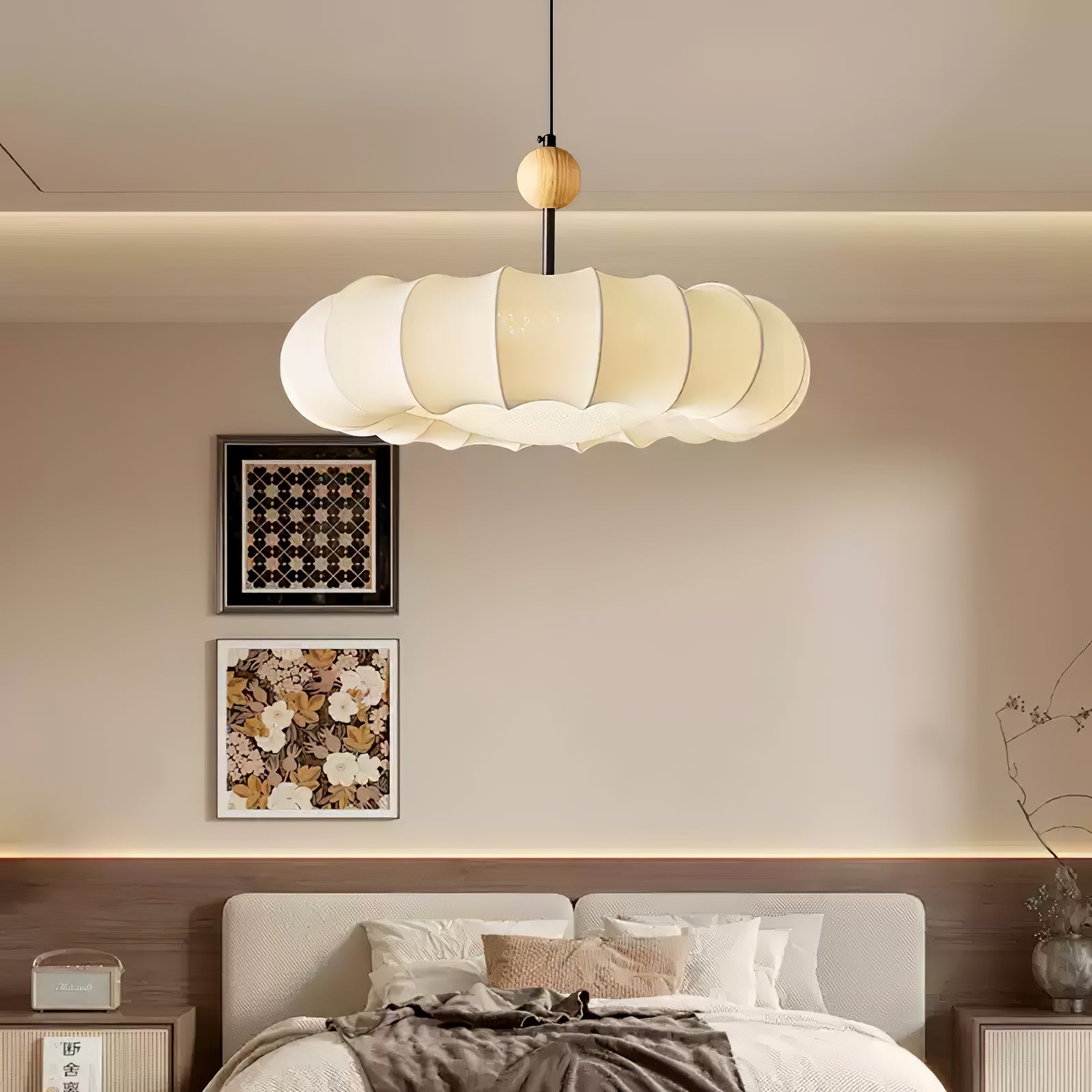 Ritta Veil Pendant Light Fabric