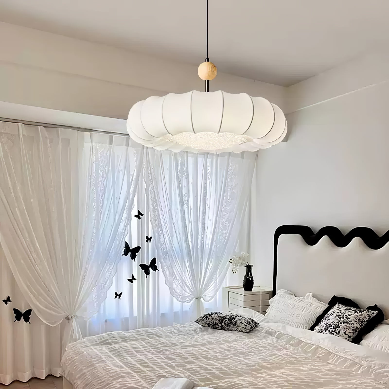 Ritta Veil Pendant Light Fabric