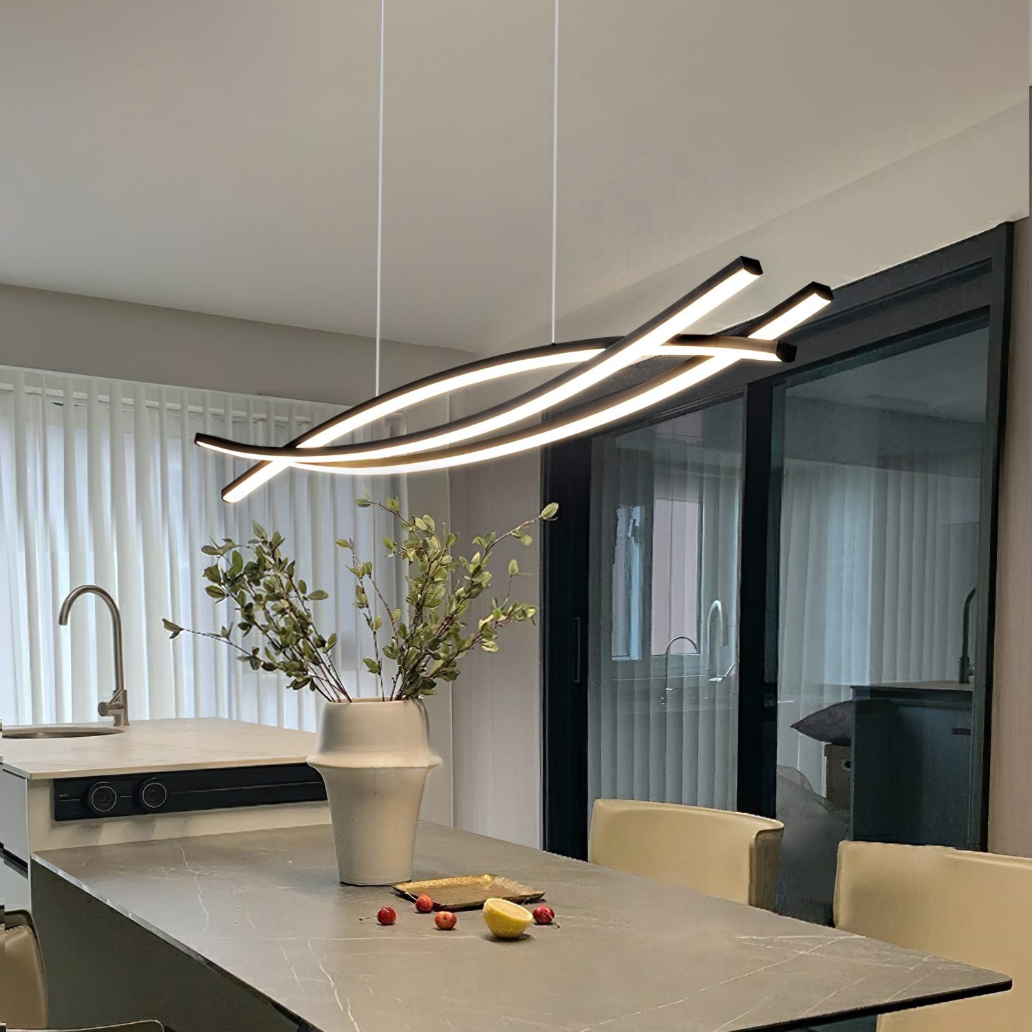 Curinis Modern Minimalist Art LED Chandelier - Letslighting