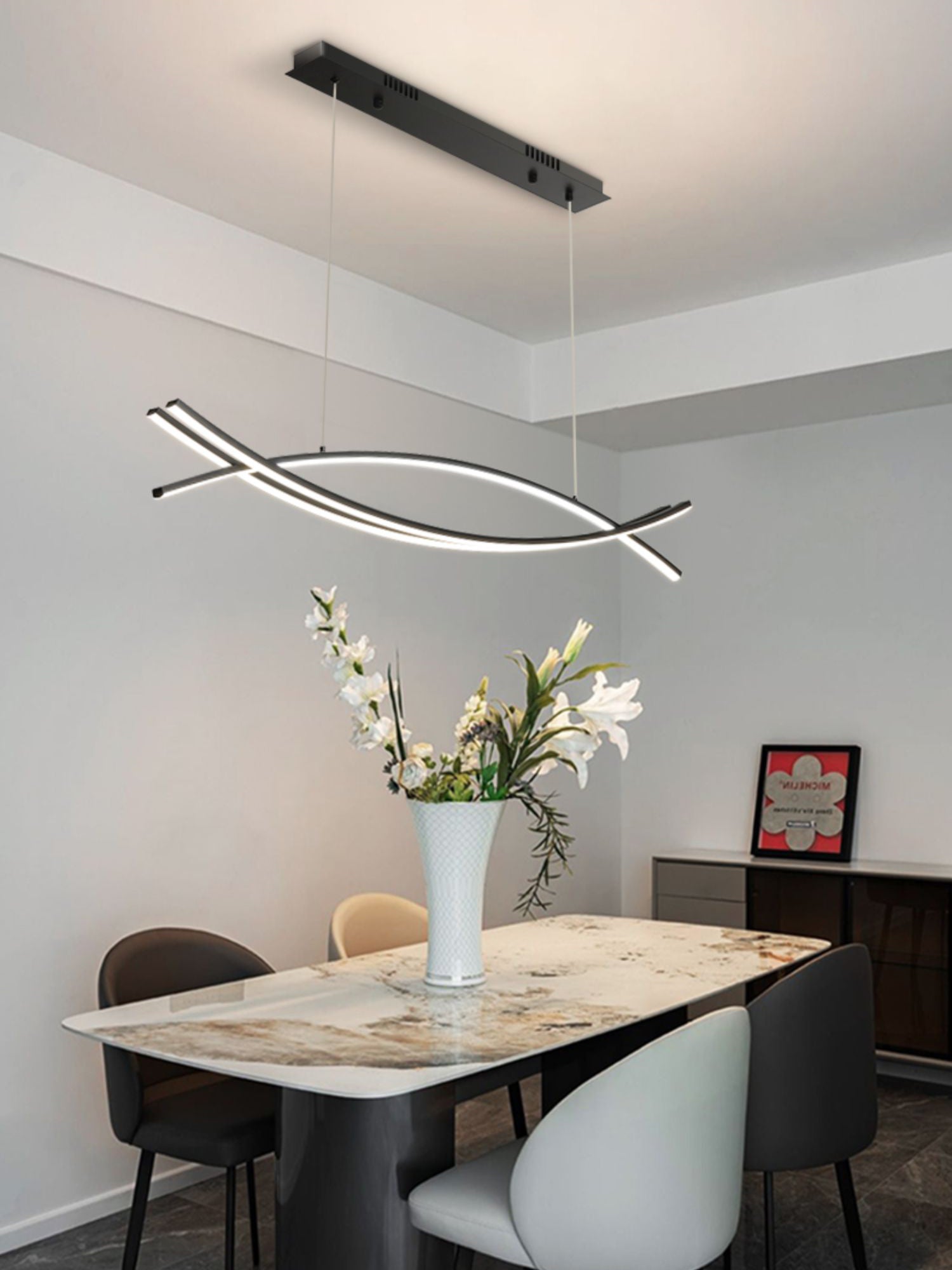 Curinis Modern Minimalist Art LED Chandelier - Letslighting