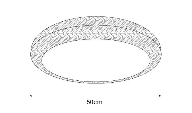Orbis Wood Wood Grain Round Ceiling Light