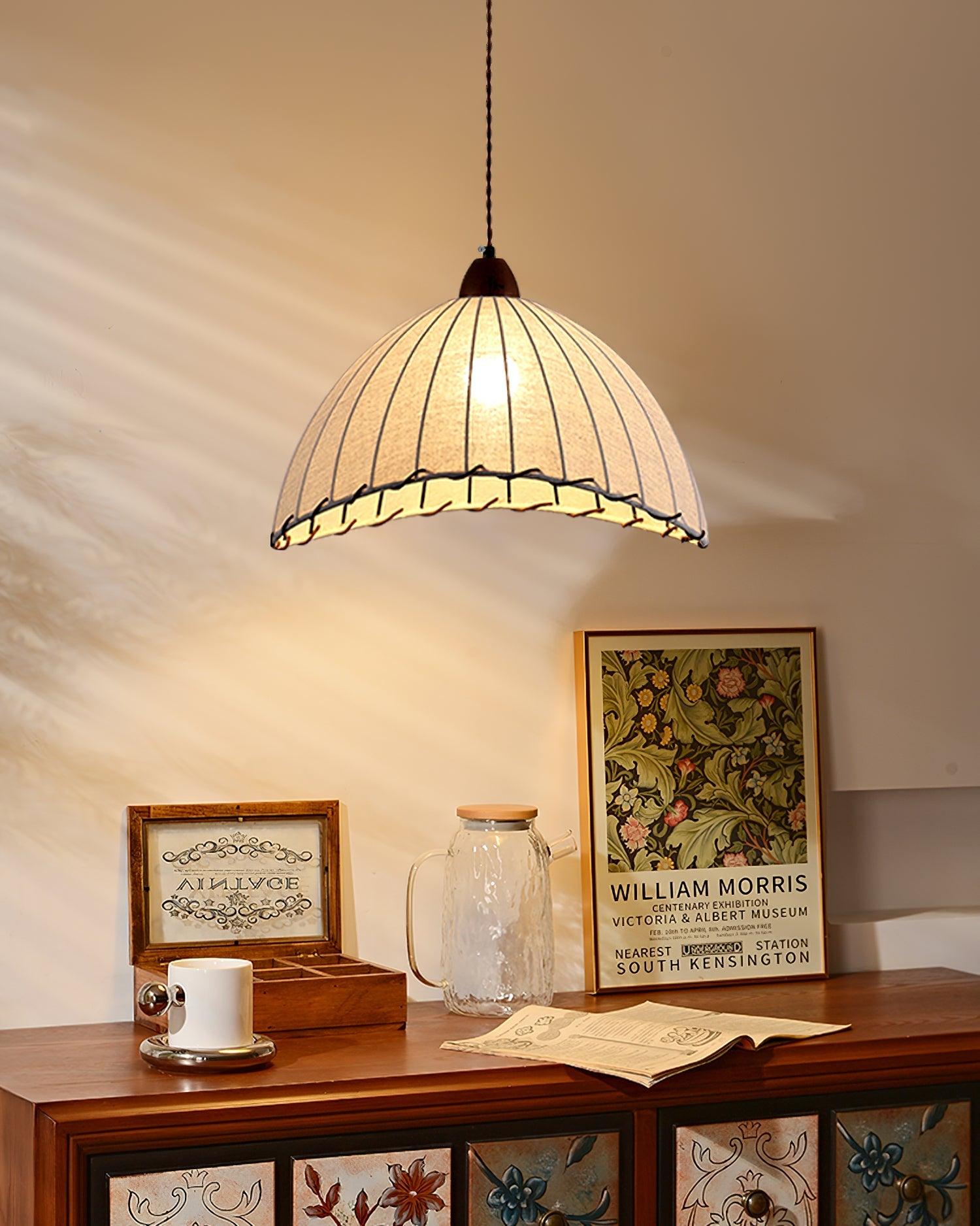 Elara Modern Fabric Pendant Light - Letslighting