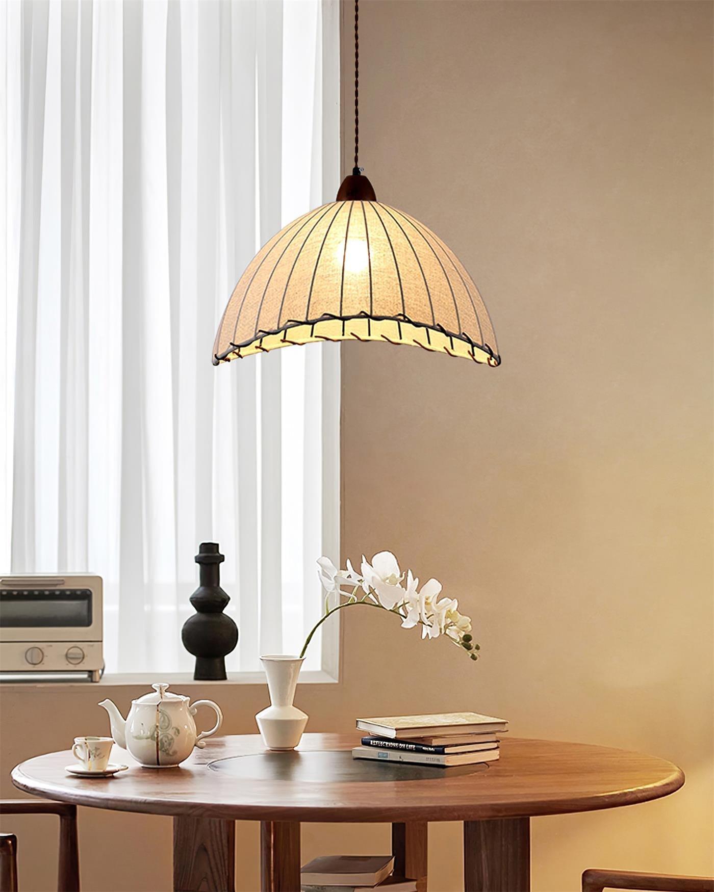 Elara Modern Fabric Pendant Light - Letslighting