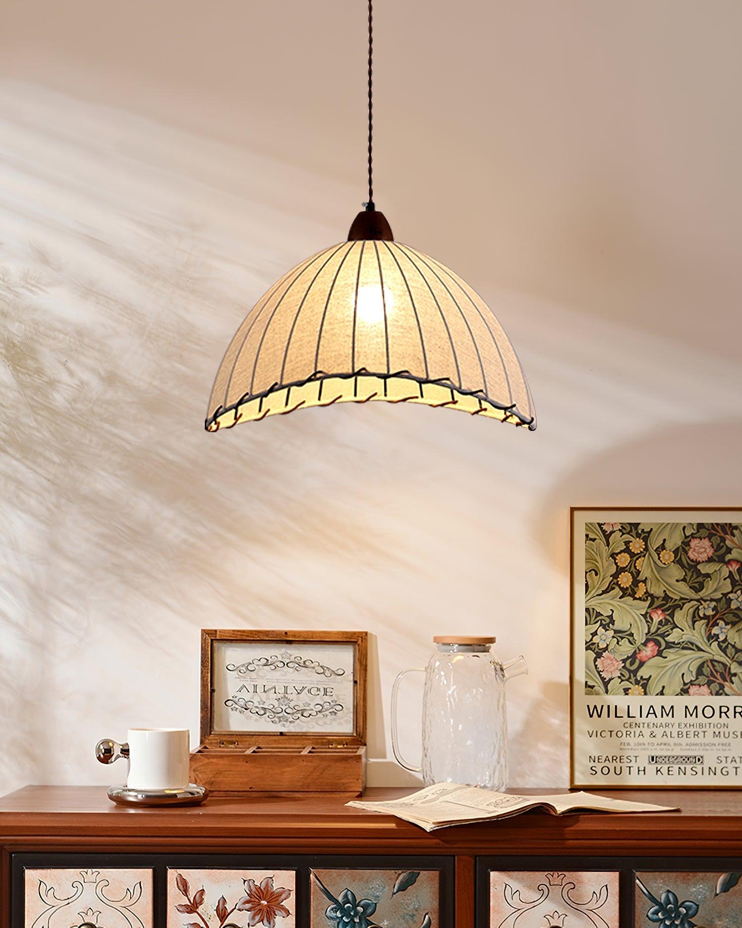 Elara Modern Fabric Pendant Light - Letslighting