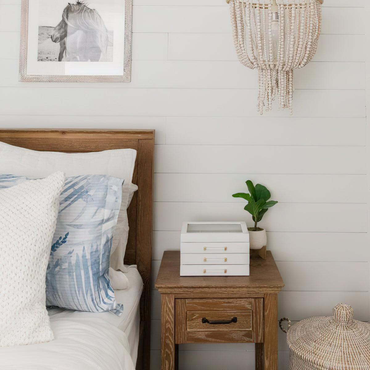 Himinuvyi Modern Beaded Wooden Rope Chandelier - Letslighting