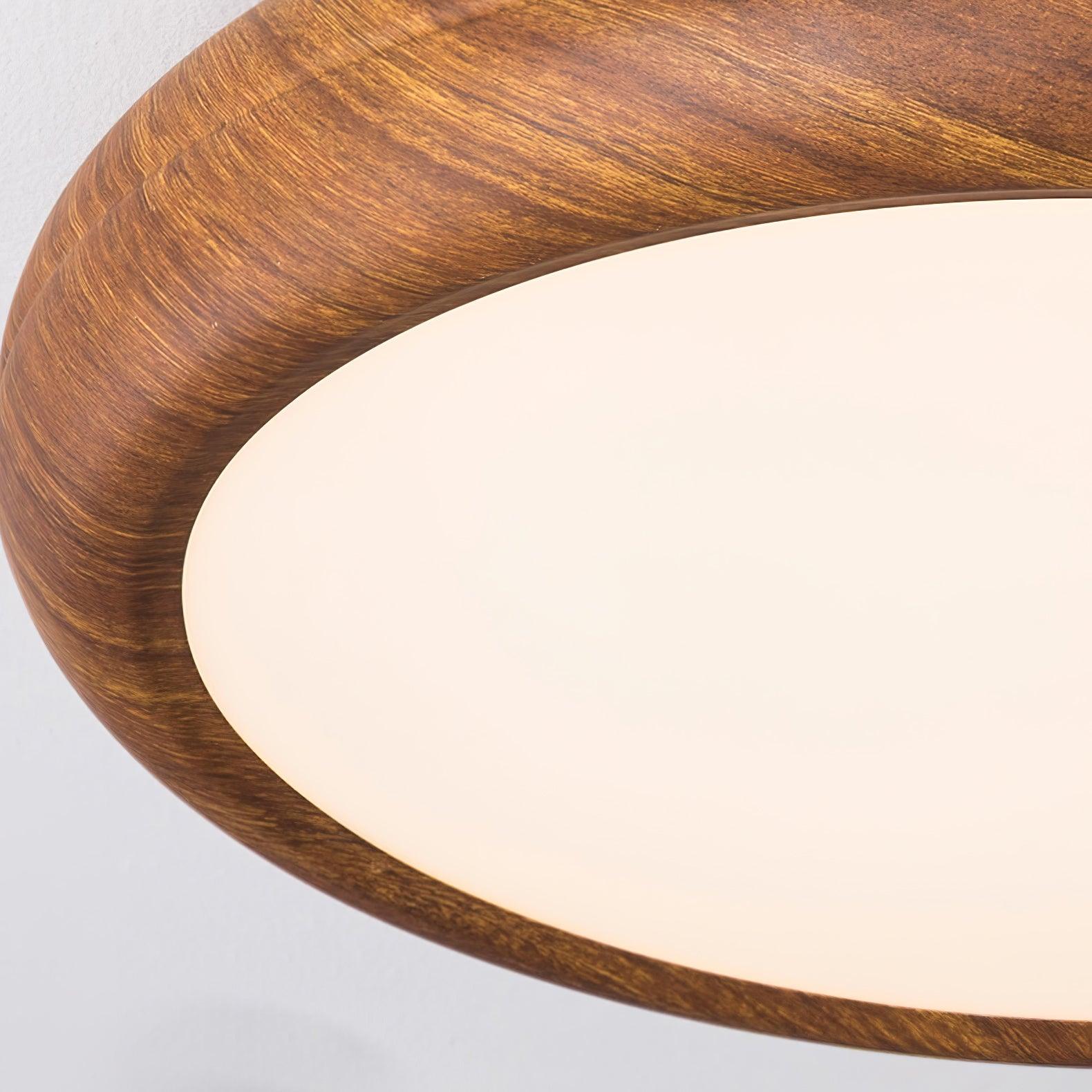 Muto Wood Grain Round Ceiling Light