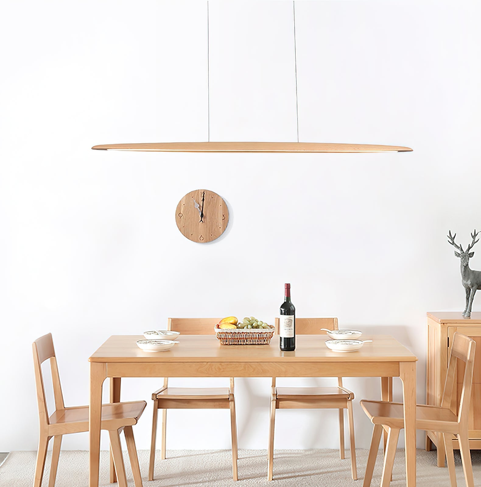 Zing Modern Minimalist Walnut Wood Pendant Lamp - Letslighting