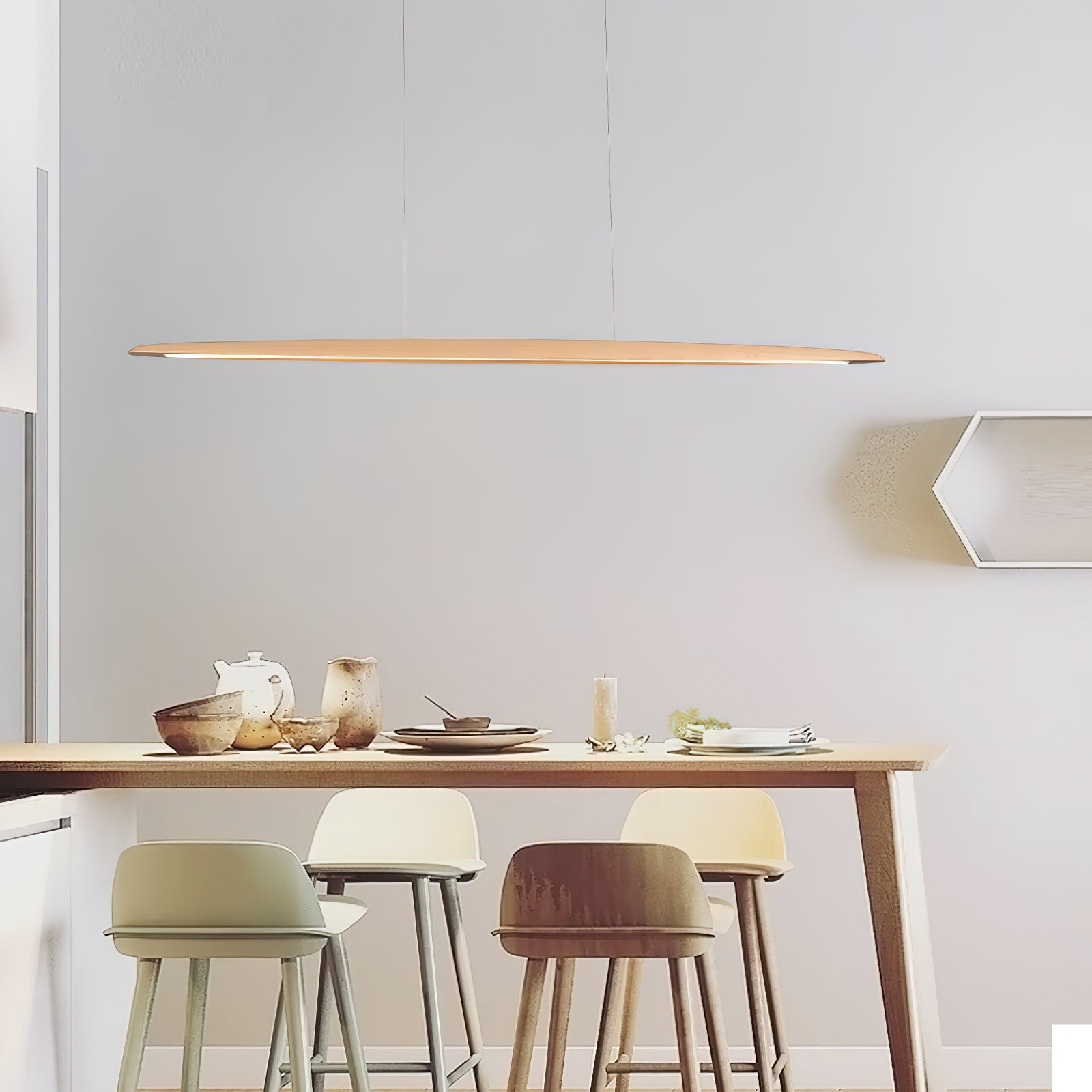 Zing Modern Minimalist Walnut Wood Pendant Lamp - Letslighting