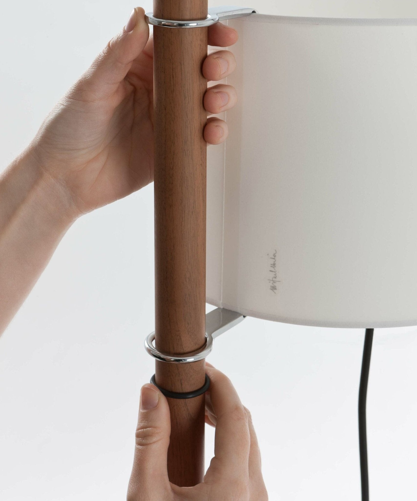 Torna Wood Fabric Floor Lamp - Letslighting