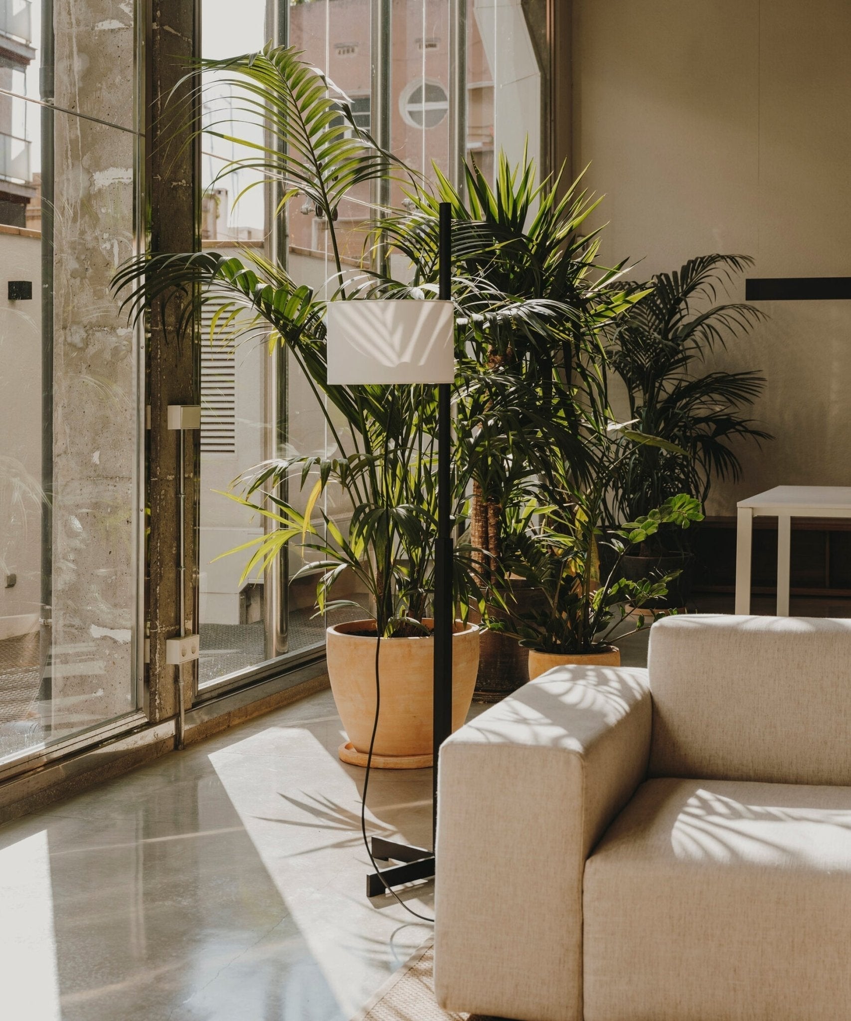 Torna Wood Fabric Floor Lamp - Letslighting