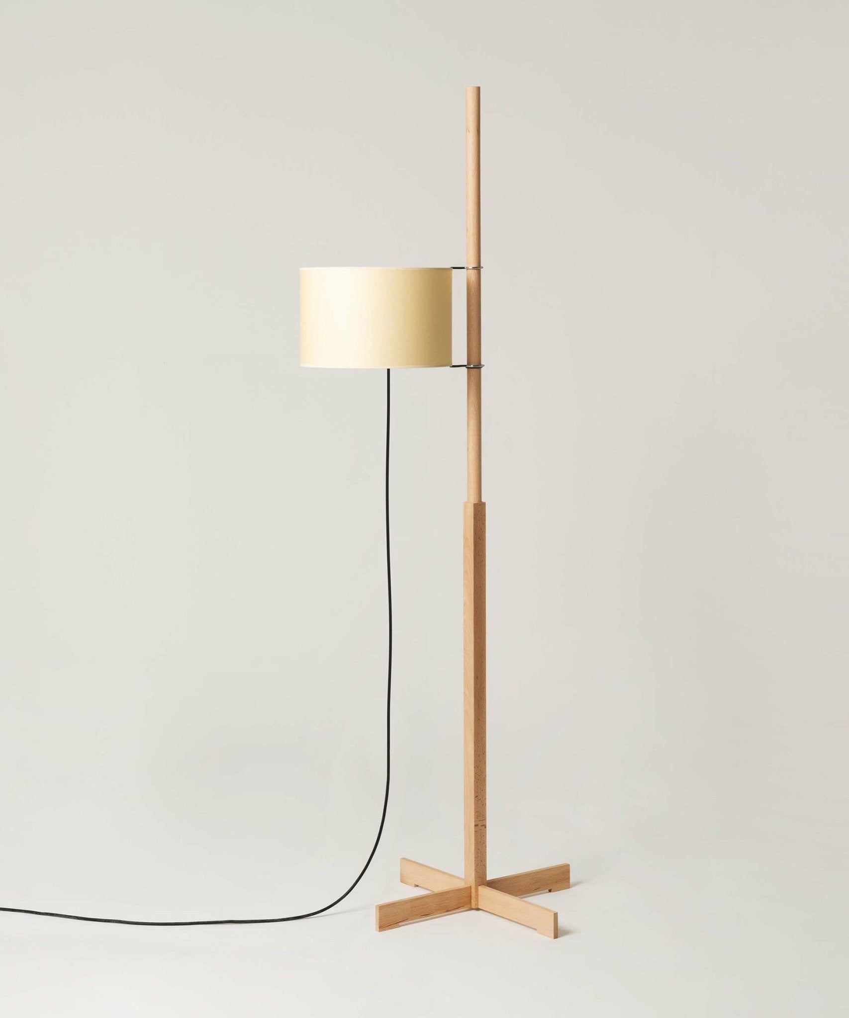 Torna Wood Fabric Floor Lamp - Letslighting