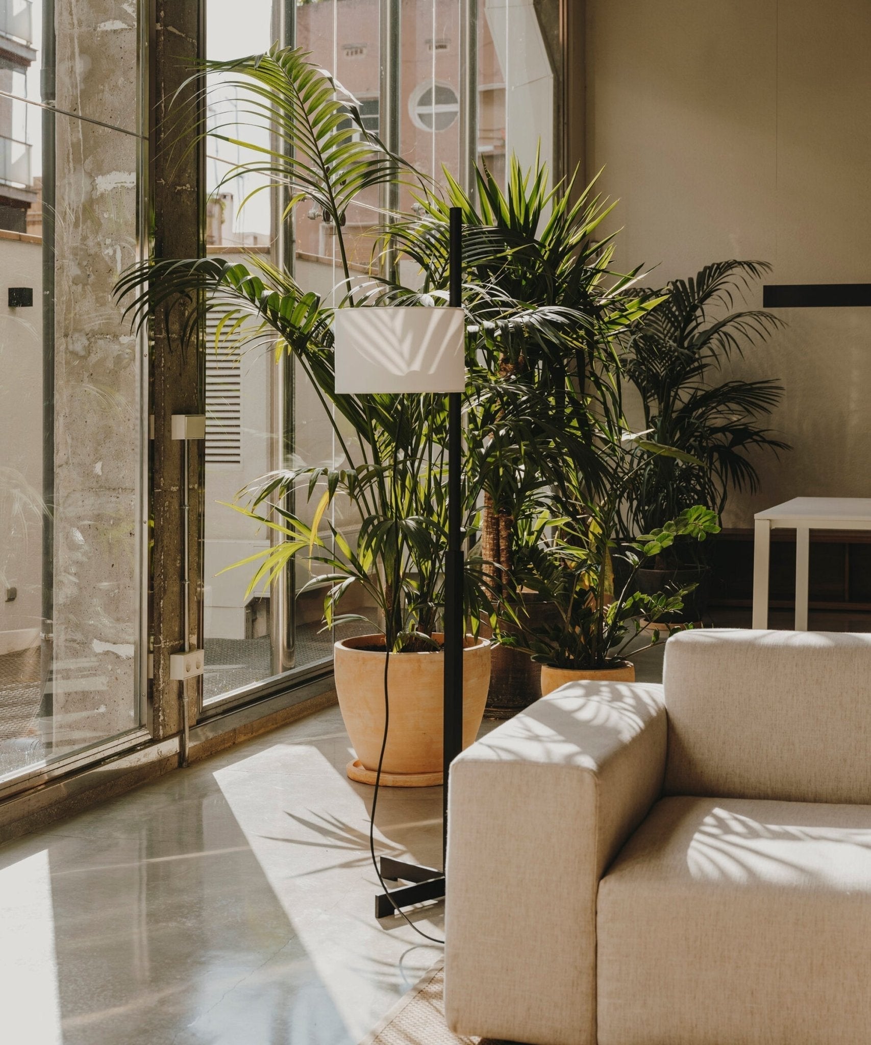 Torna Wood Fabric Floor Lamp - Letslighting