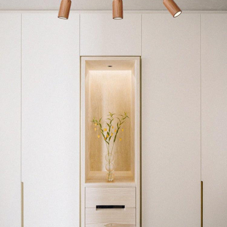 Aim Wood Track Ceiling Light Spotlight - Letslighting