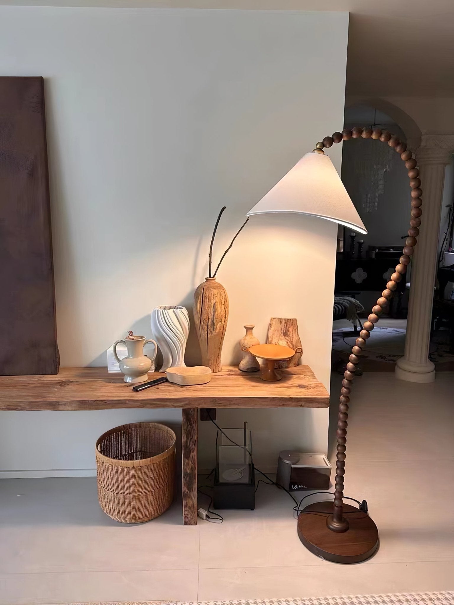 Nadia Modern Wood Floor Lamp - Letslighting