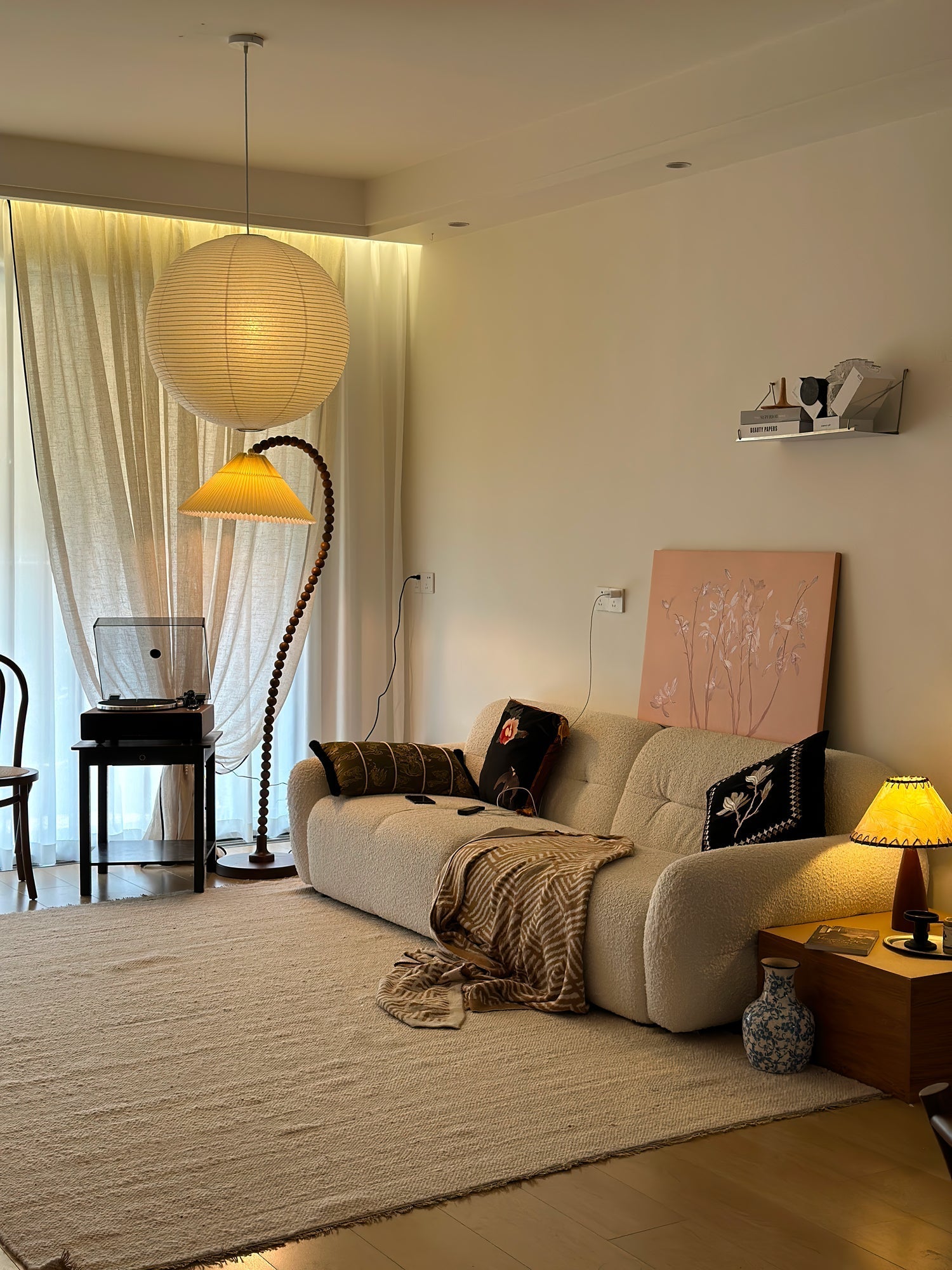 Nadia Modern Wood Floor Lamp - Letslighting