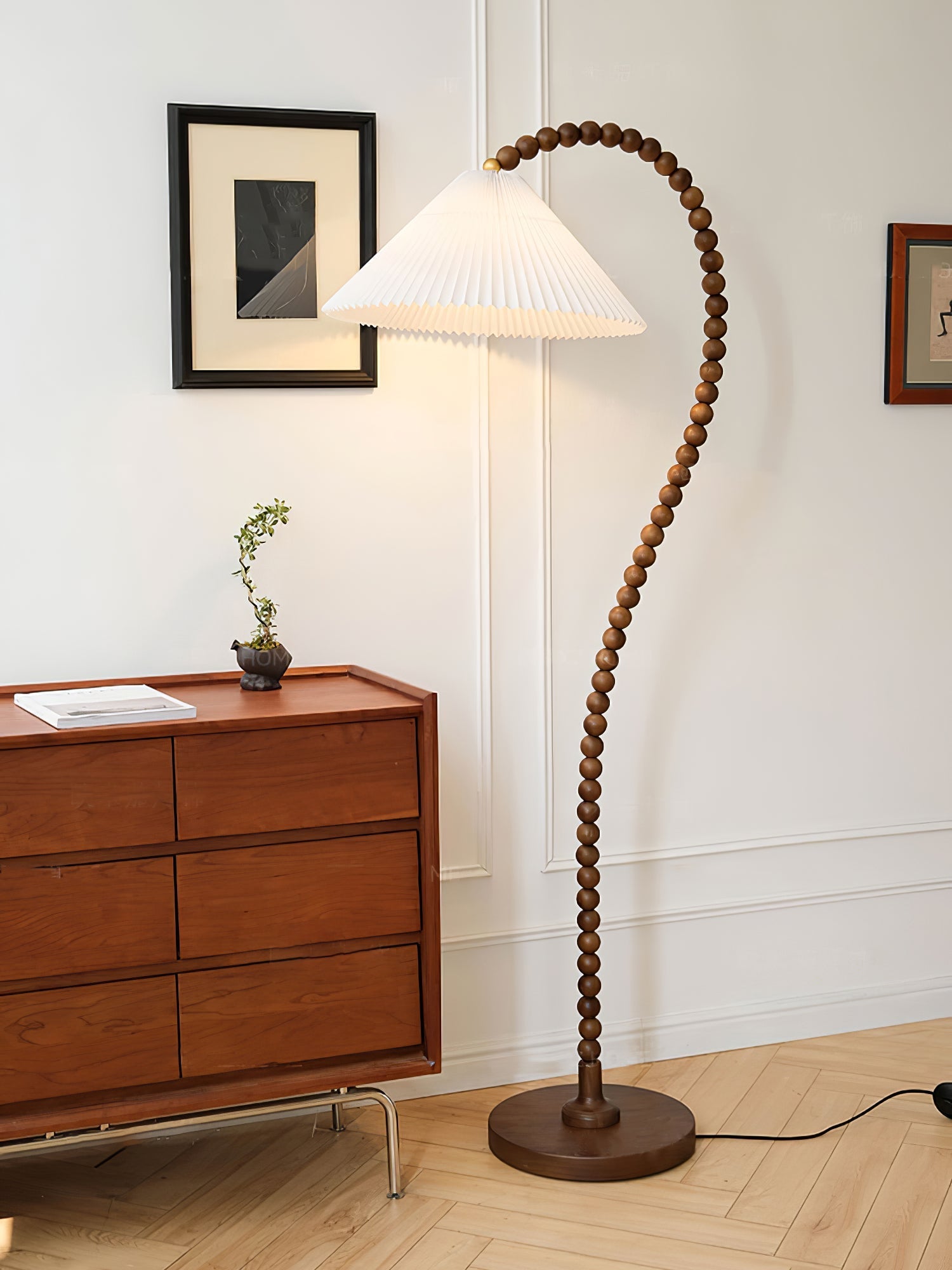 Nadia Modern Wood Floor Lamp - Letslighting