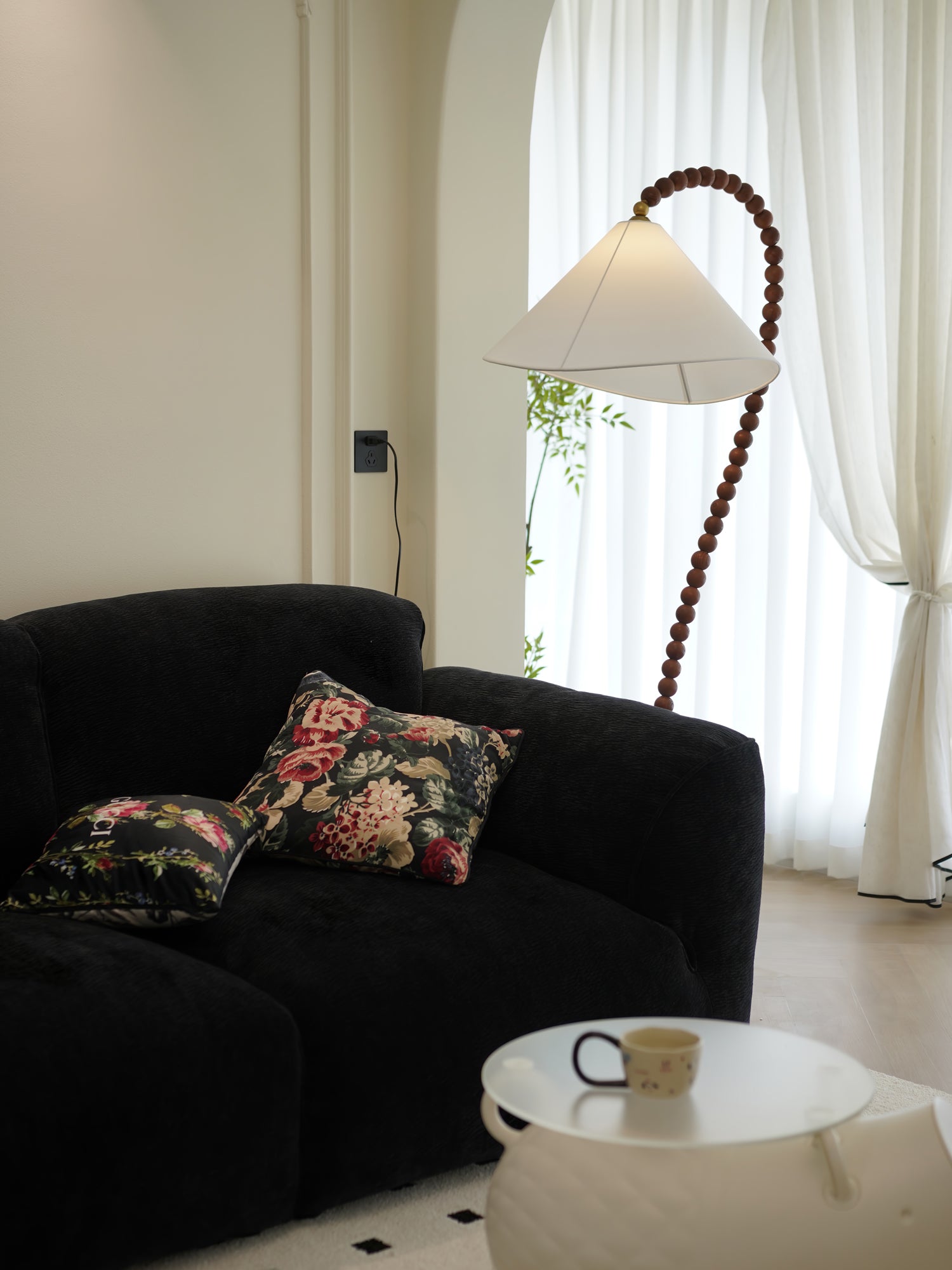 Nadia Modern Wood Floor Lamp - Letslighting