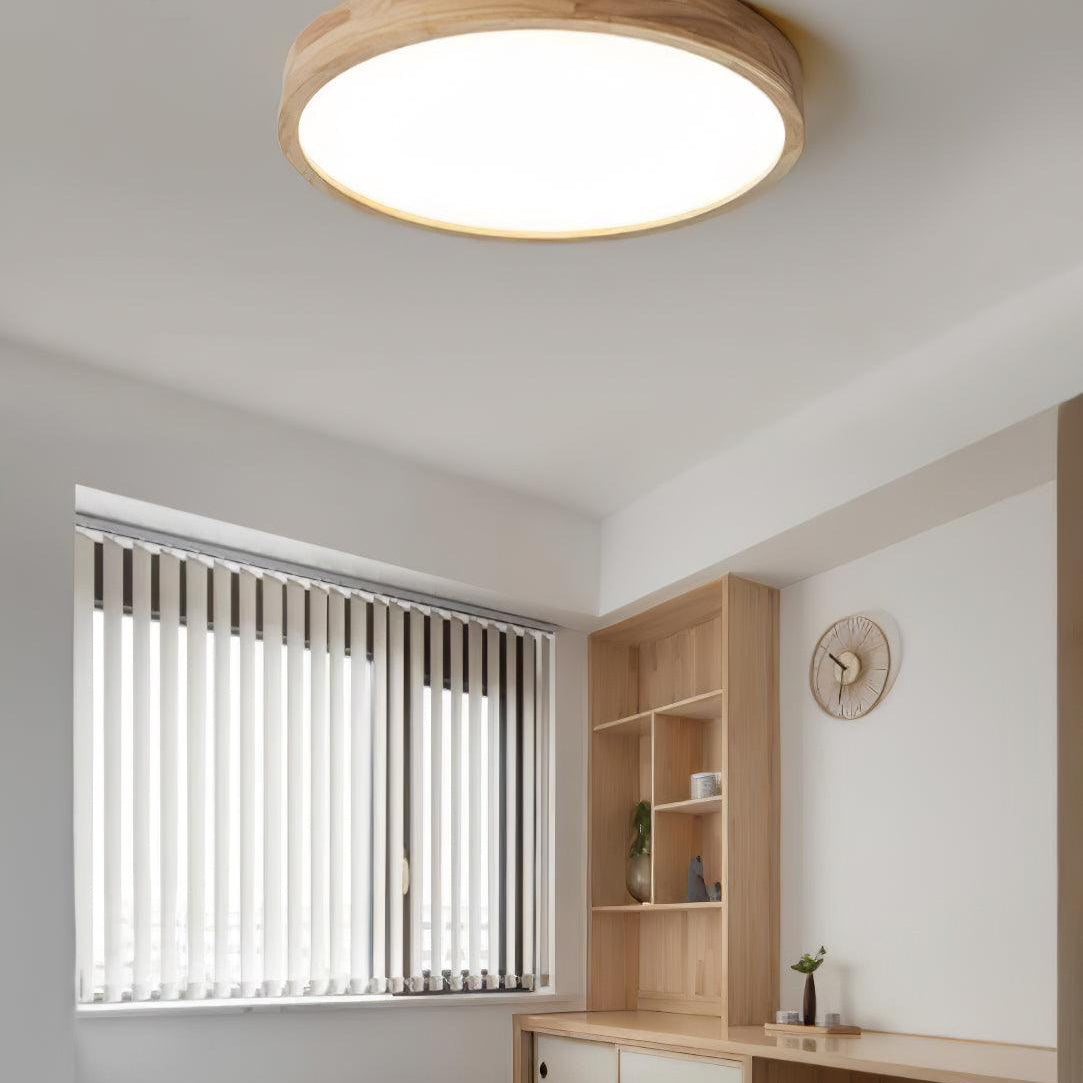 Lustra Ceiling Light Wooden Geometric LED - Letslighting
