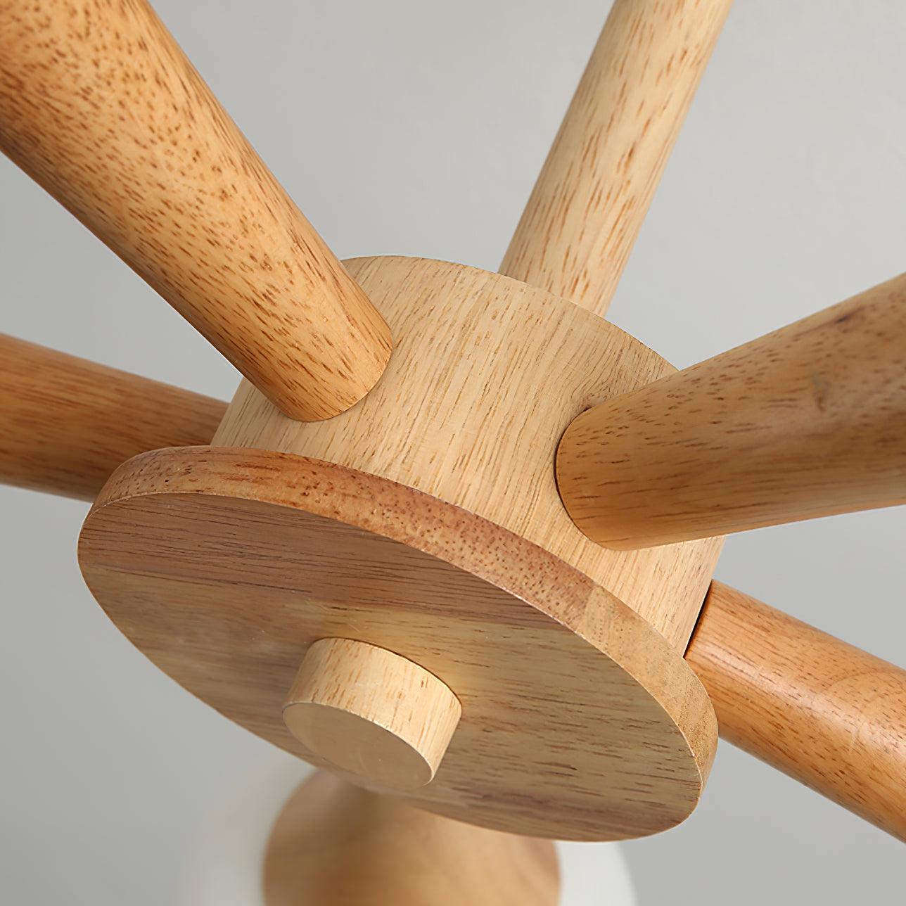Lustra Chandelier Wooden Globe Retro - Letslighting