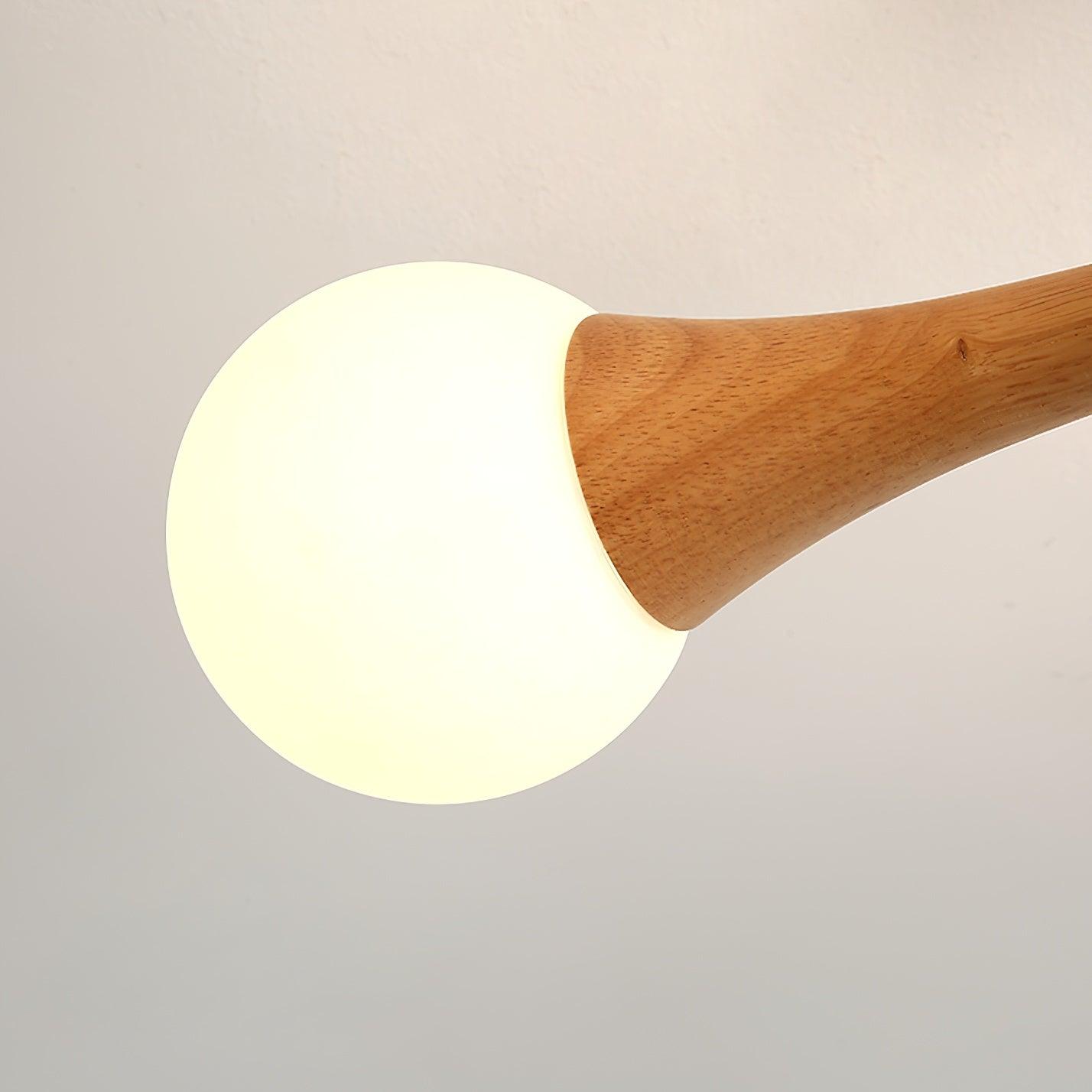 Lustra Chandelier Wooden Globe Retro - Letslighting