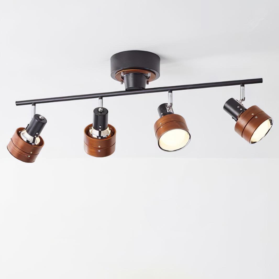 Elsorila Elegance Adjustable Spot Wooden Ceiling Lamp - Letslighting