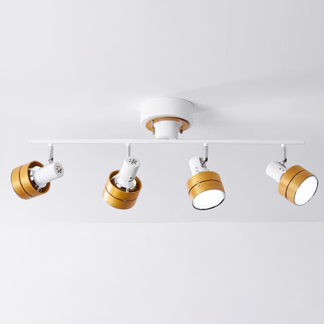 Elsorila Elegance Adjustable Spot Wooden Ceiling Lamp - Letslighting