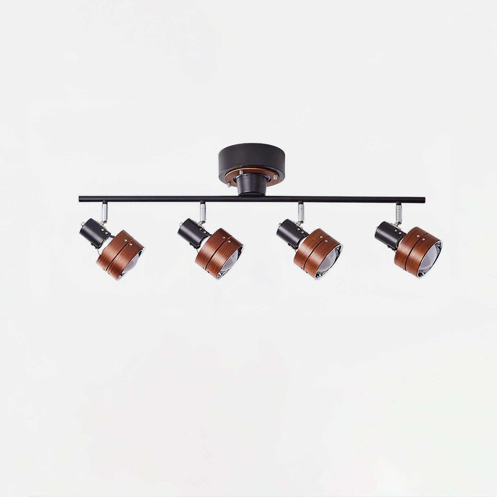 Elsorila Elegance Adjustable Spot Wooden Ceiling Lamp - Letslighting