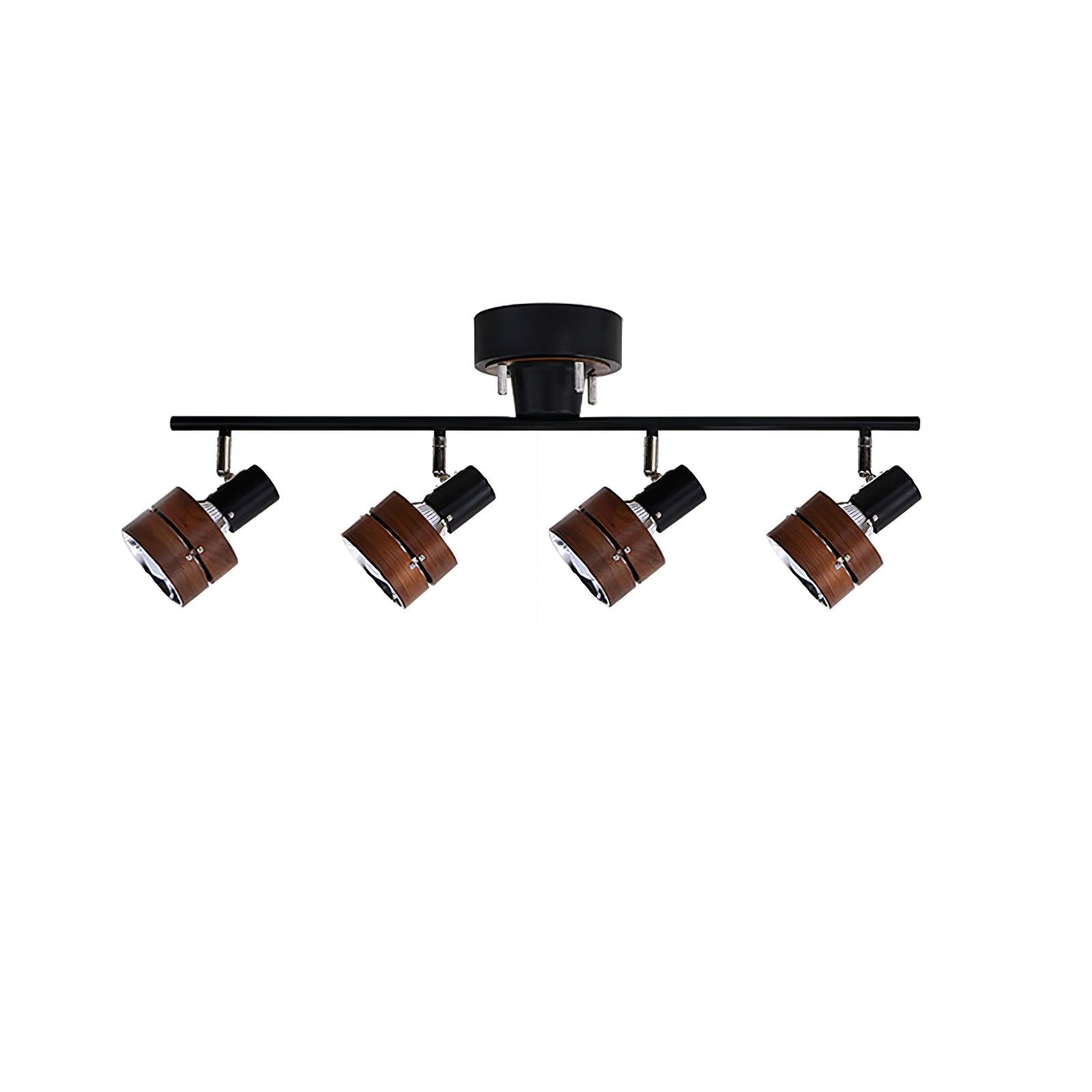 Elsorila Elegance Adjustable Spot Wooden Ceiling Lamp - Letslighting