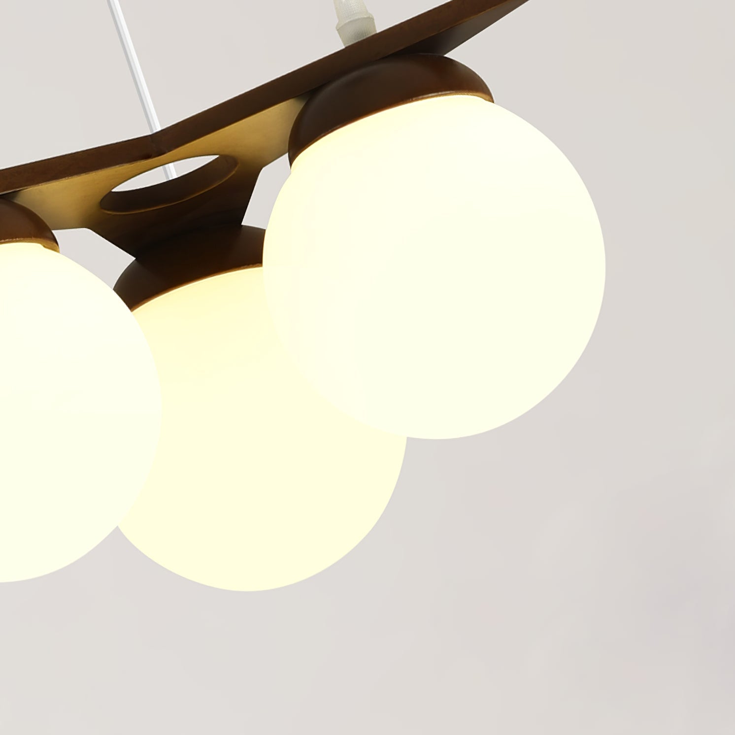 Zothaus Premium Nordic Star Glass Wooden Chandelier - Letslighting