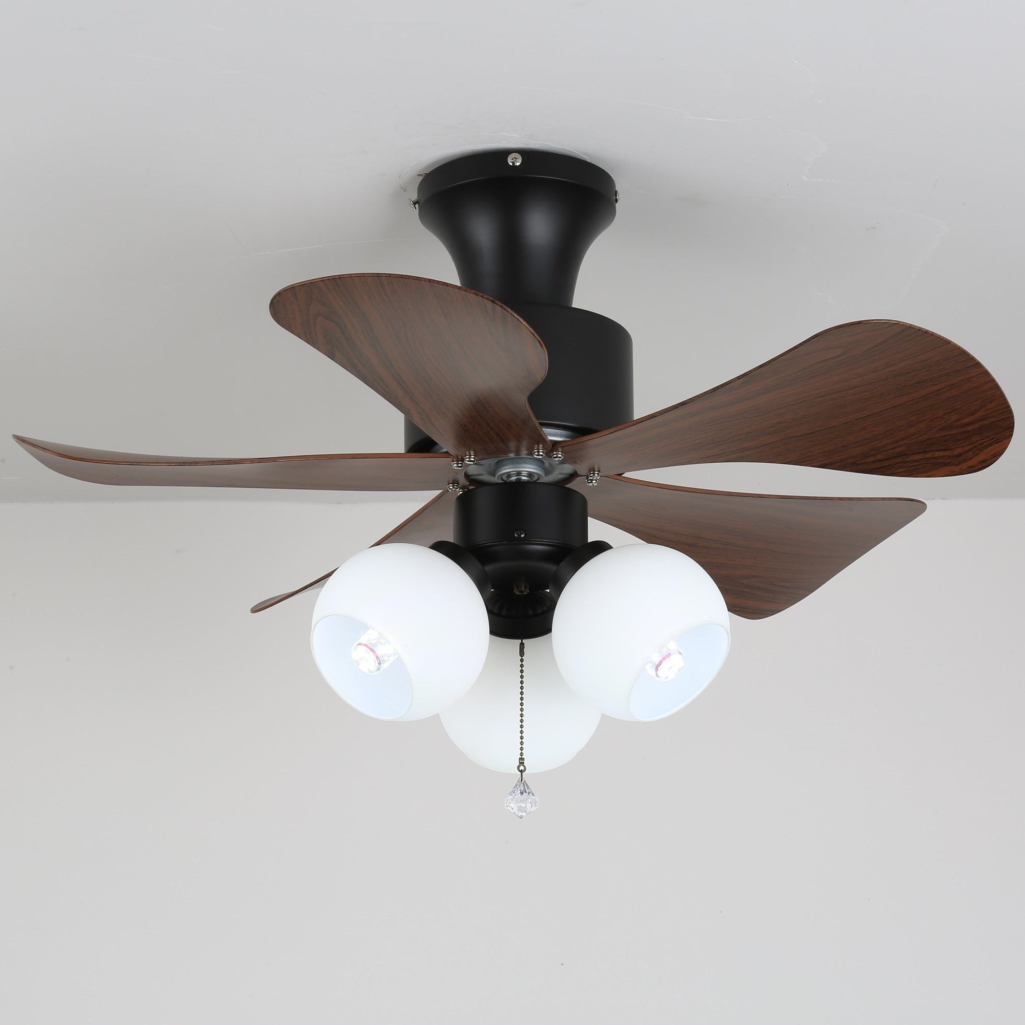 Lunara Vintage Wood Ceiling Fan Light - Letslighting
