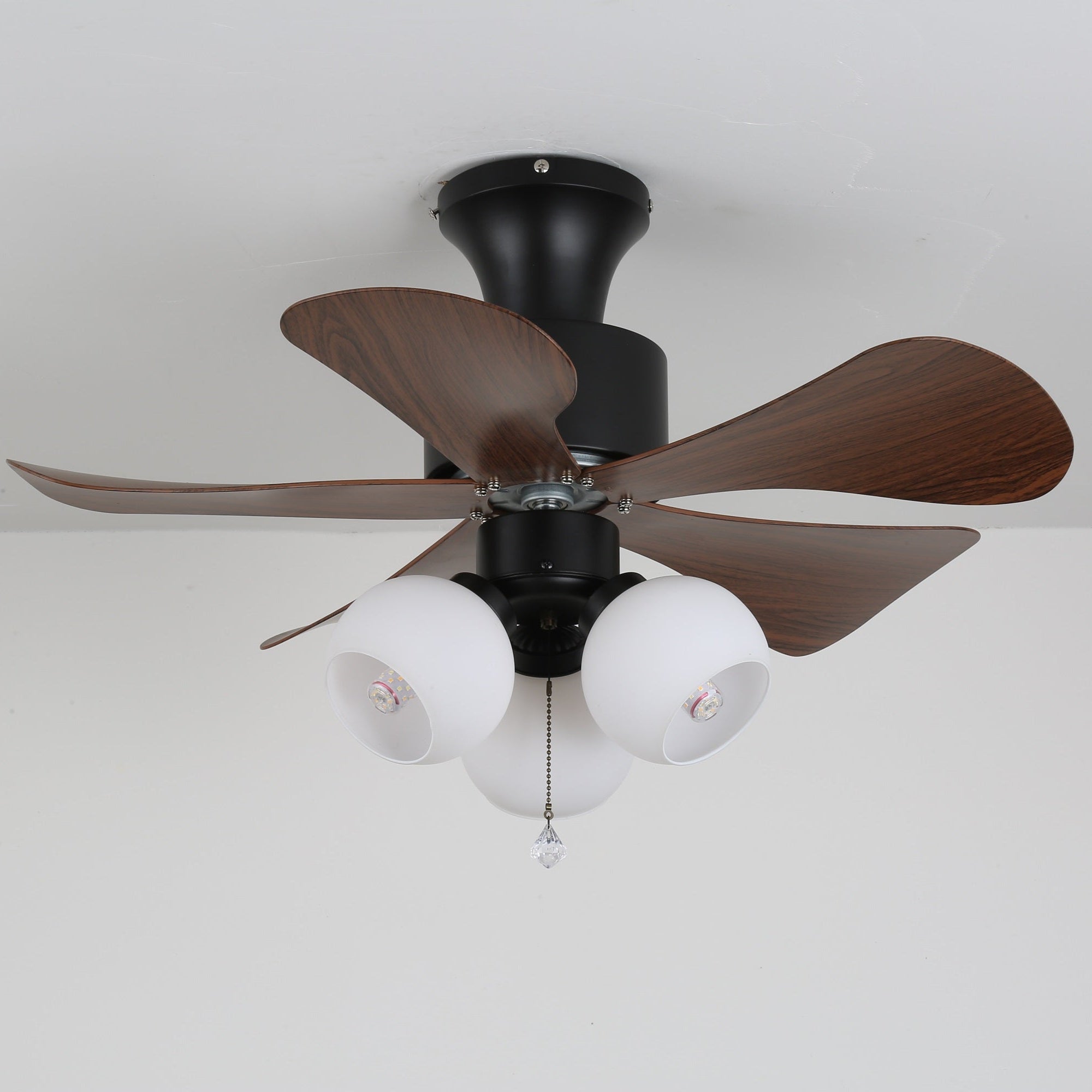 Lunara Vintage Wood Ceiling Fan Light - Letslighting