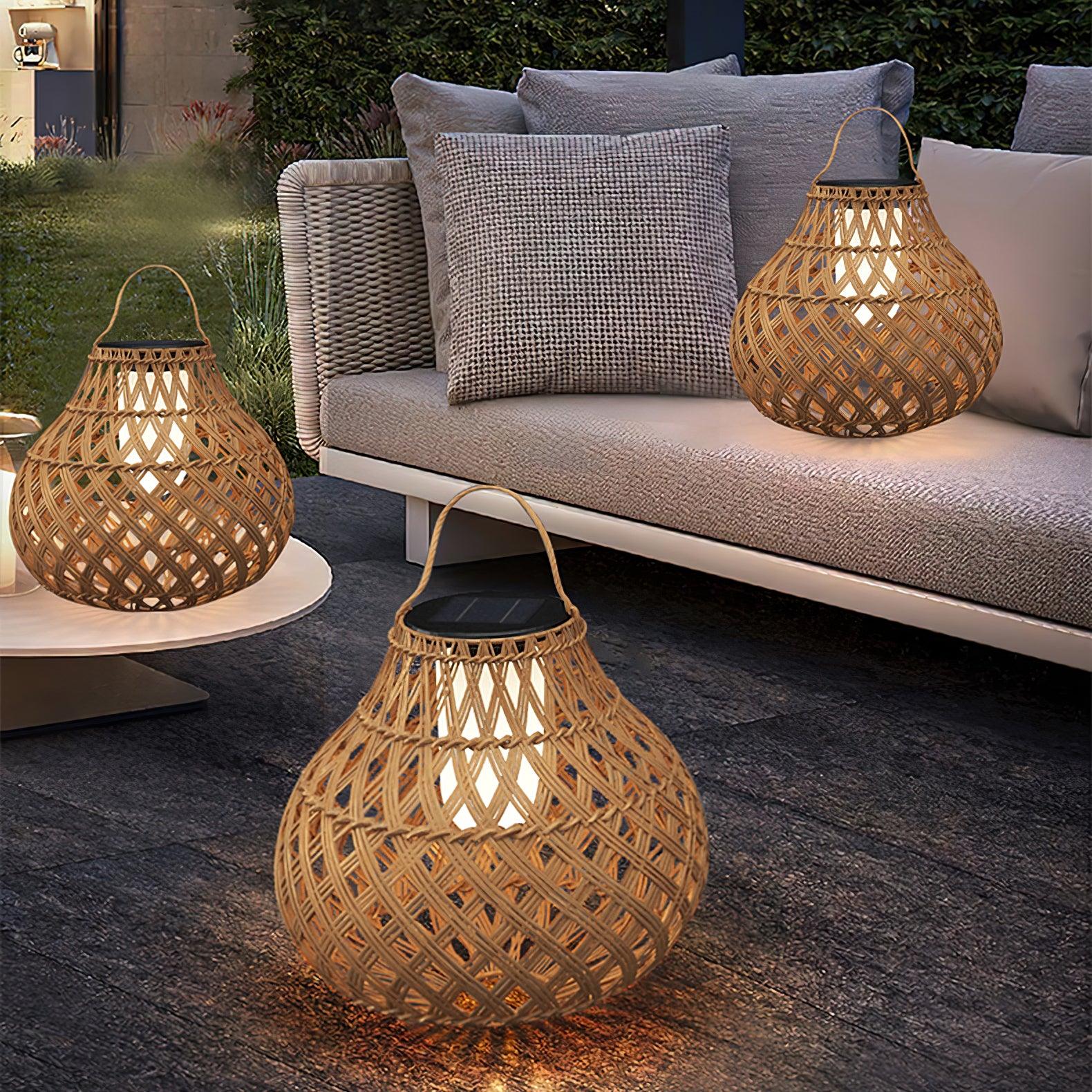 Woven Sphere Lantern Outdoor Lamp - Blowlighting