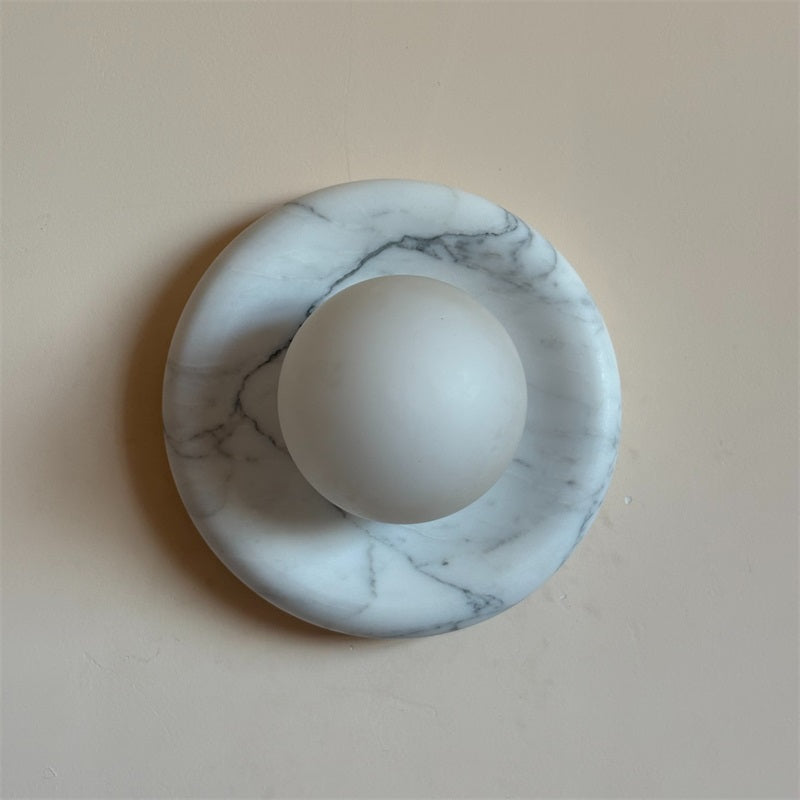 Zoraean Premium Elegance White Marble Sconce Wall Lamp - Letslighting