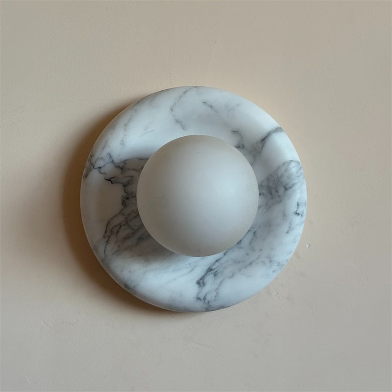 Zoraean Premium Elegance White Marble Sconce Wall Lamp - Letslighting