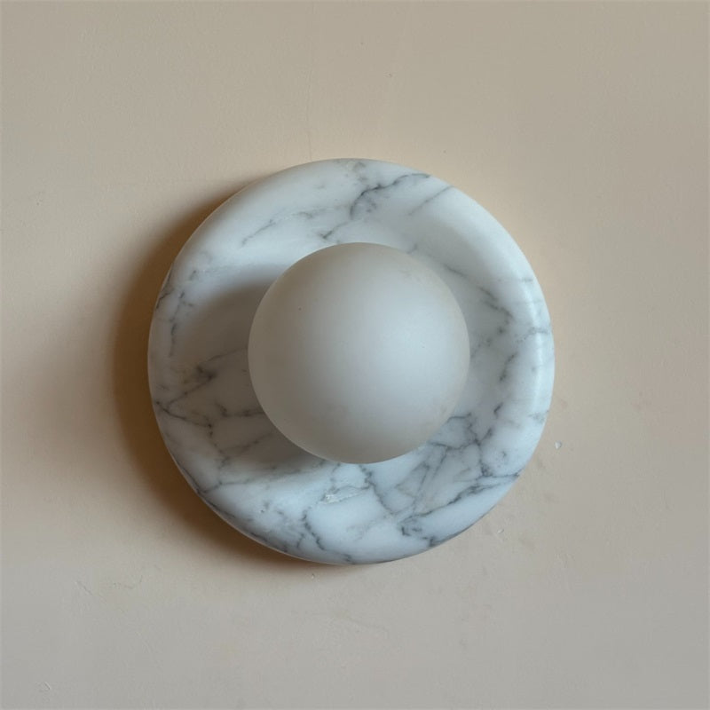 Zoraean Premium Elegance White Marble Sconce Wall Lamp - Letslighting