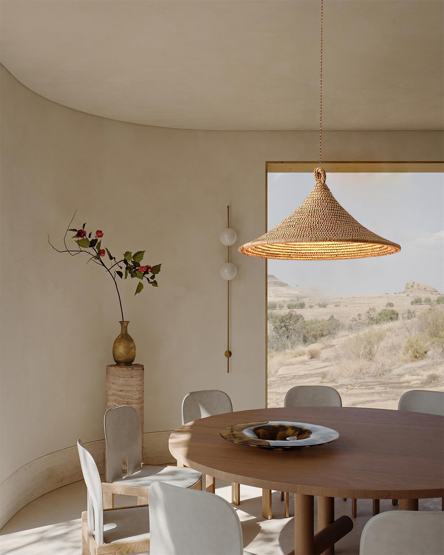 Yariah Pendant Lamp Hemp Conical - Letslighting