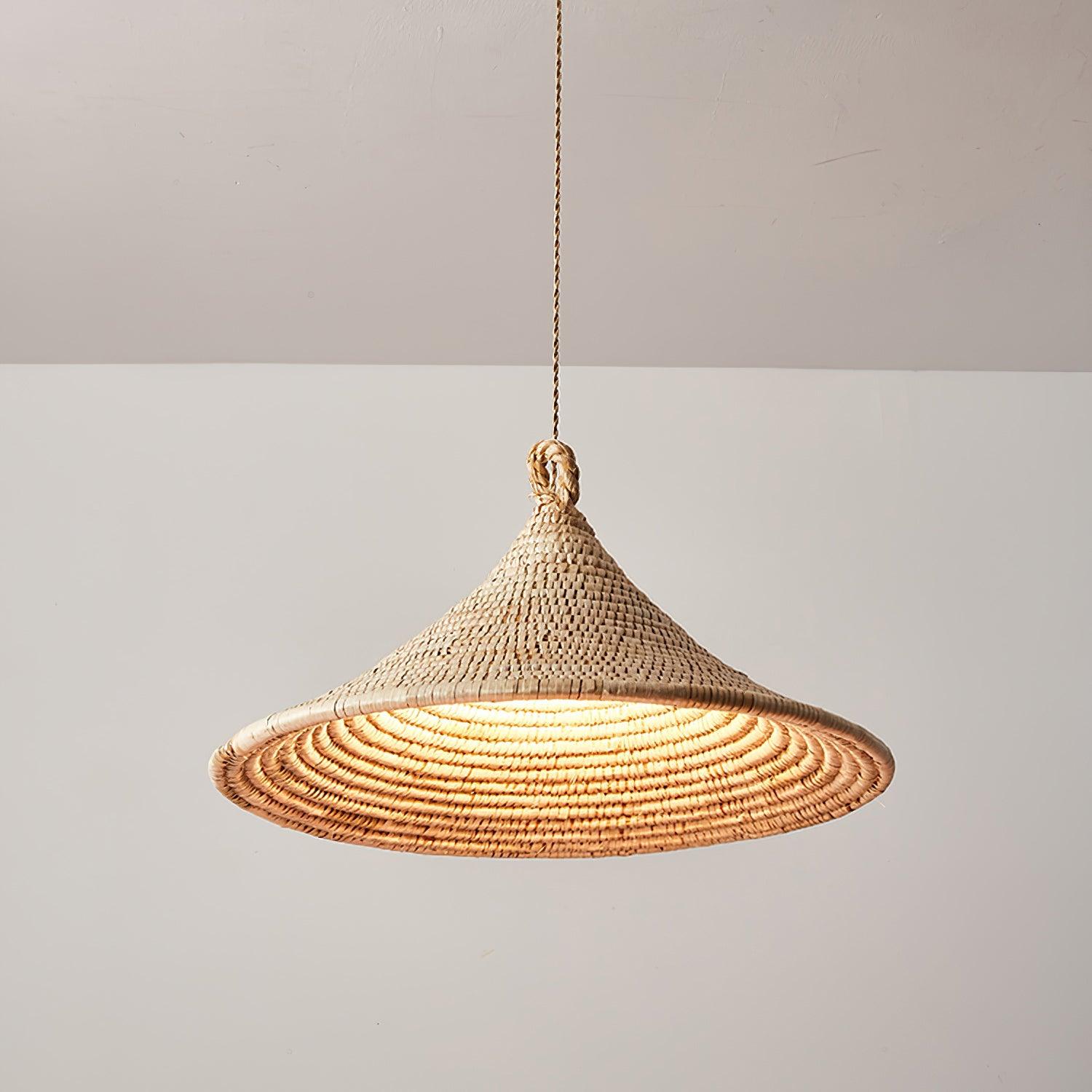 Yariah Pendant Lamp Hemp Conical - Letslighting