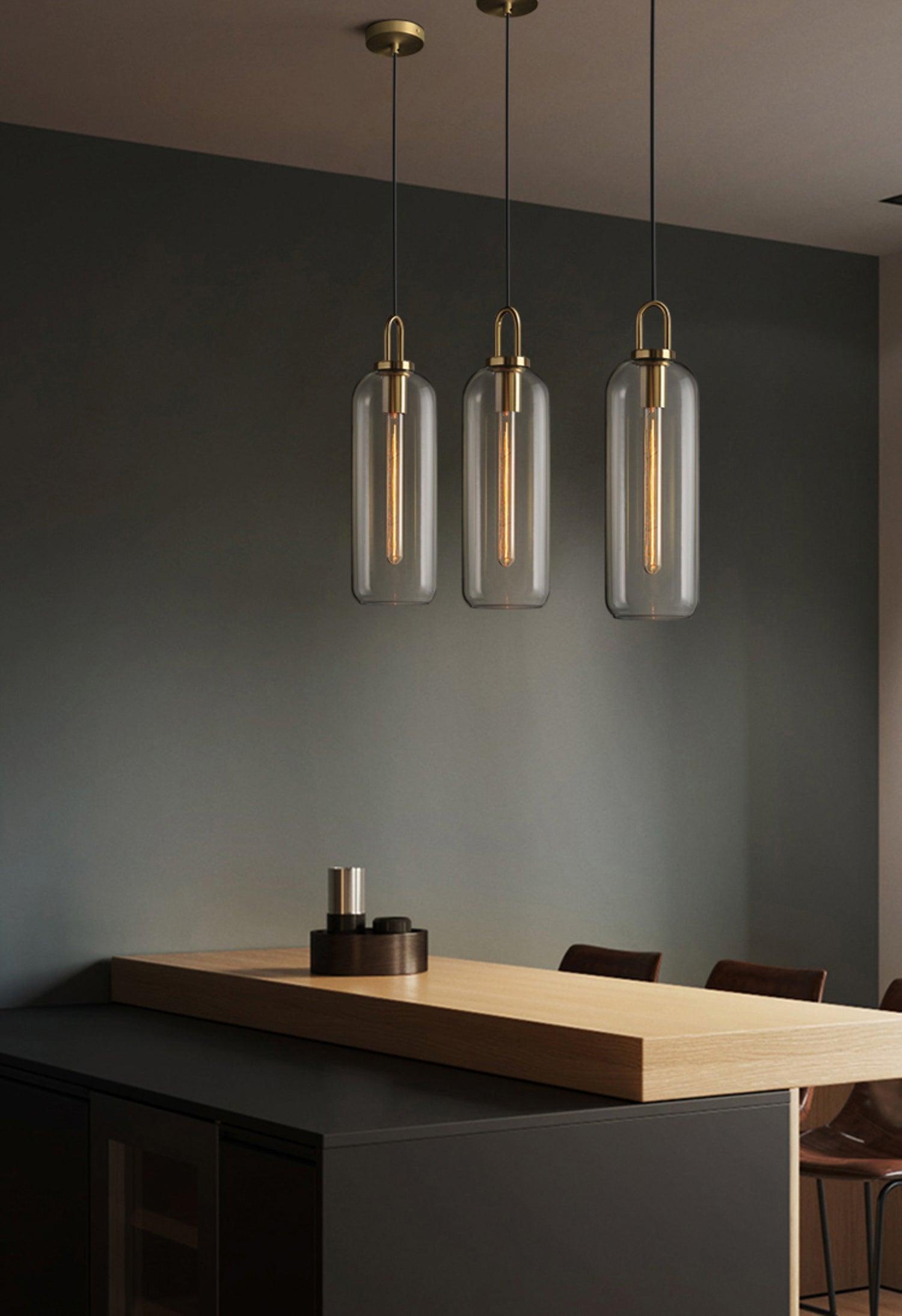 Lustra Pendant Lamp Pendulum Glass - Letslighting