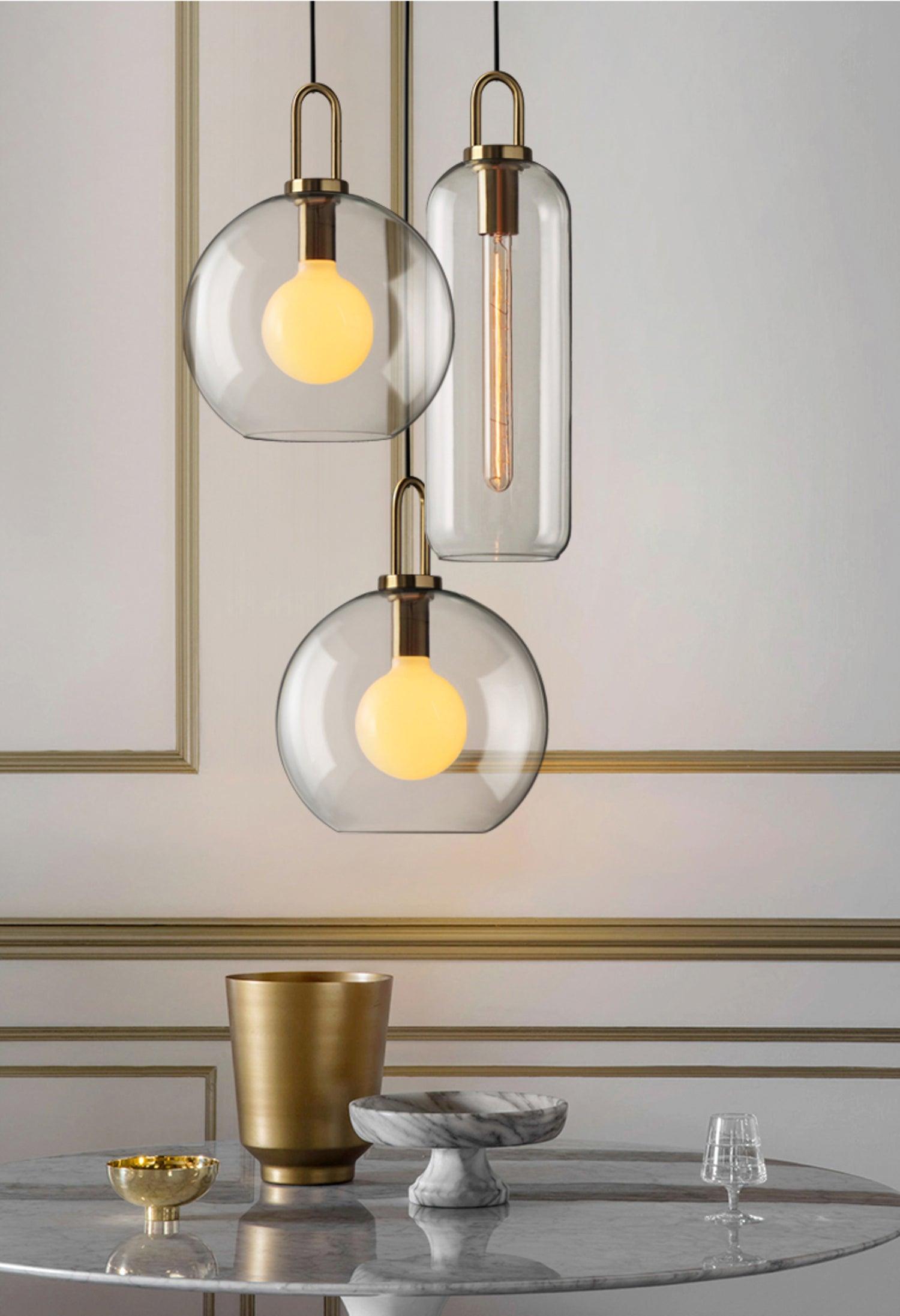Lustra Pendant Lamp Pendulum Glass - Letslighting