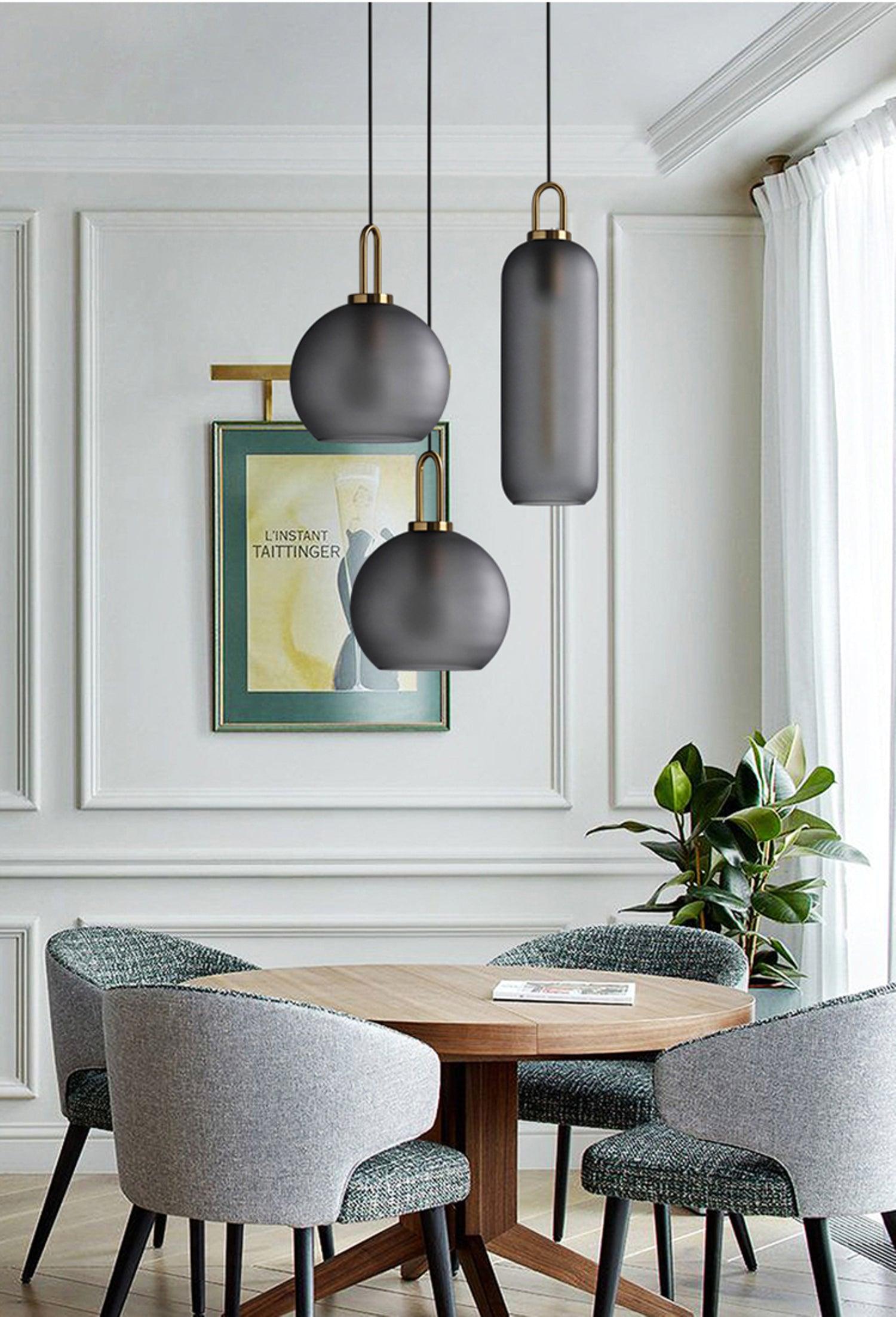 Lustra Pendant Lamp Pendulum Glass - Letslighting