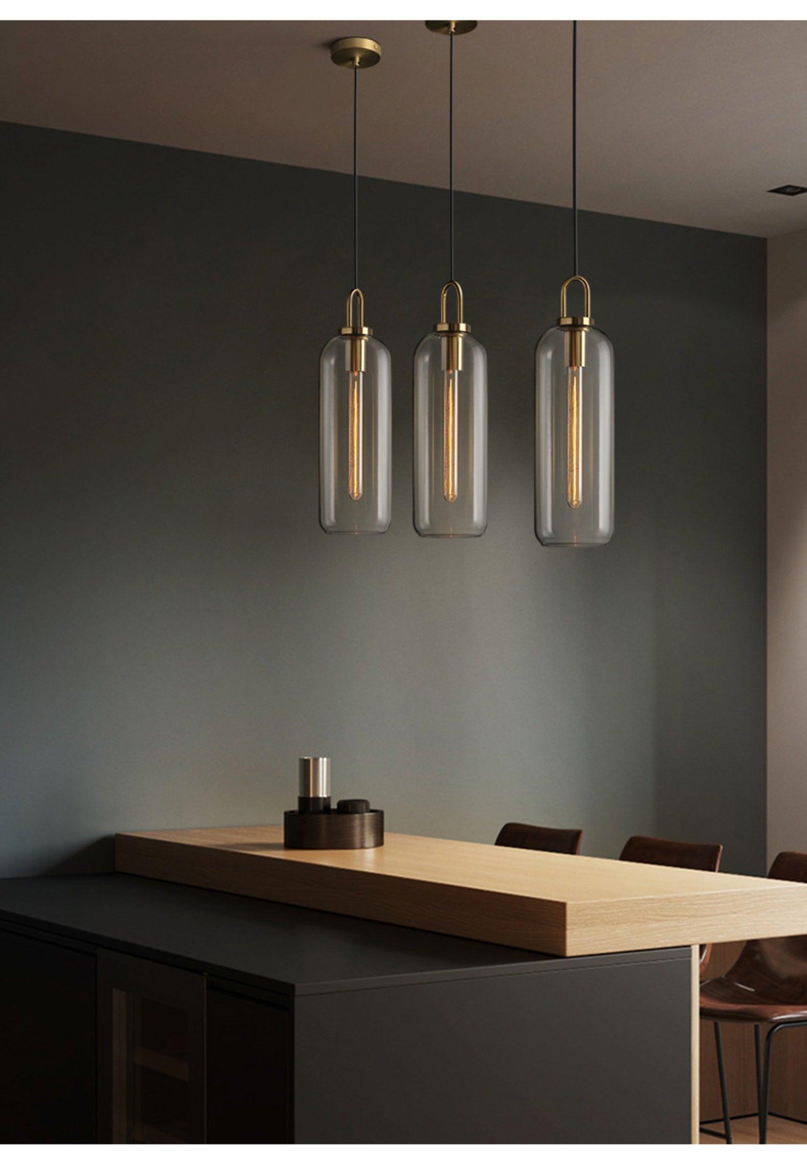 Lustra Pendant Lamp Pendulum Glass - Letslighting