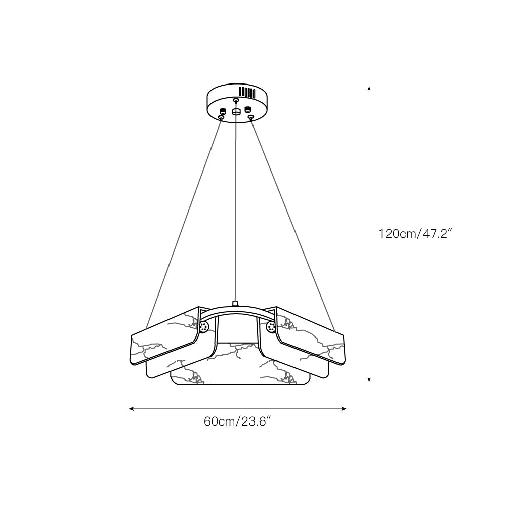 Syphaen Postmodern Luxury Alabaster Chandelier - Letslighting
