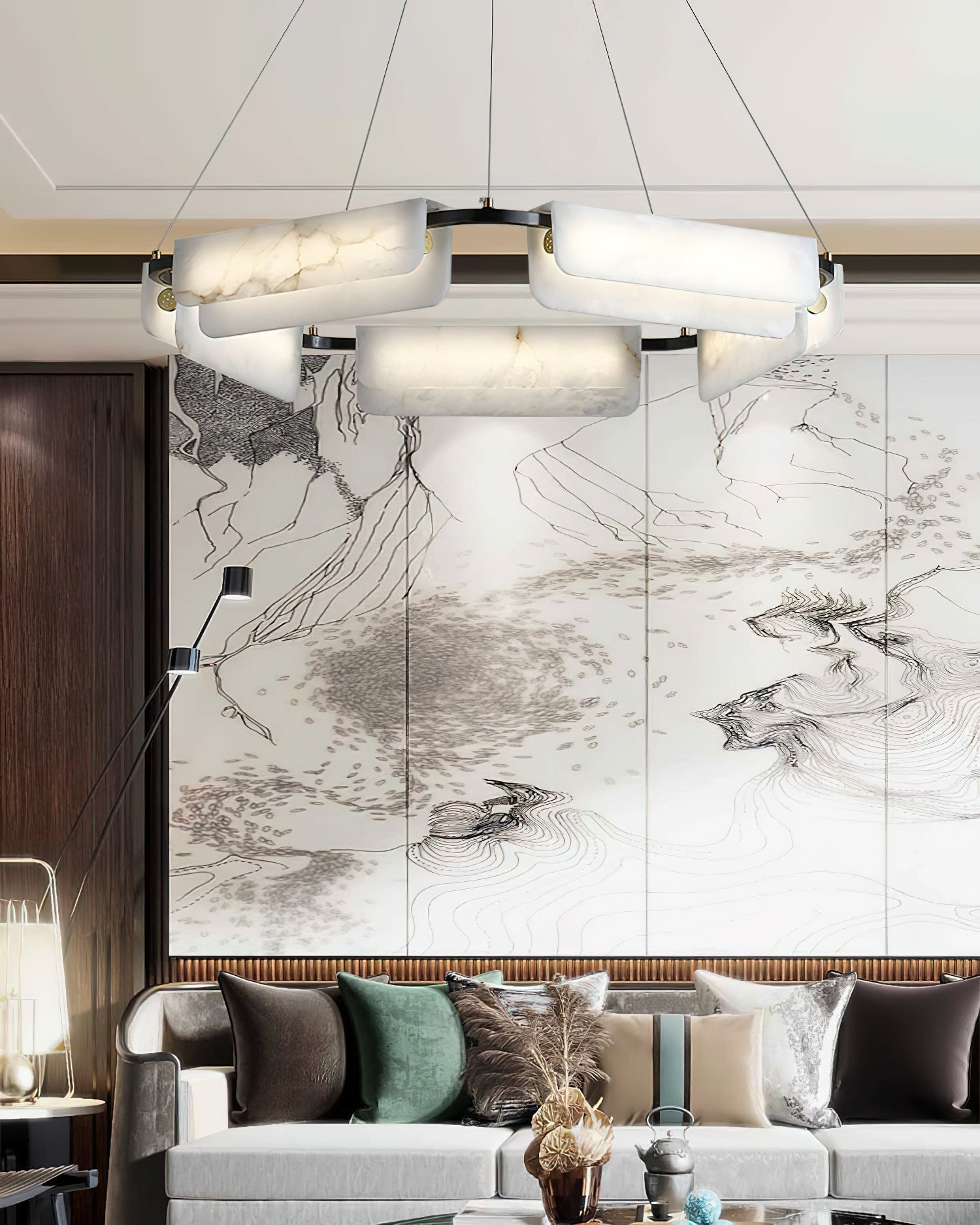 Syphaen Postmodern Luxury Alabaster Chandelier - Letslighting