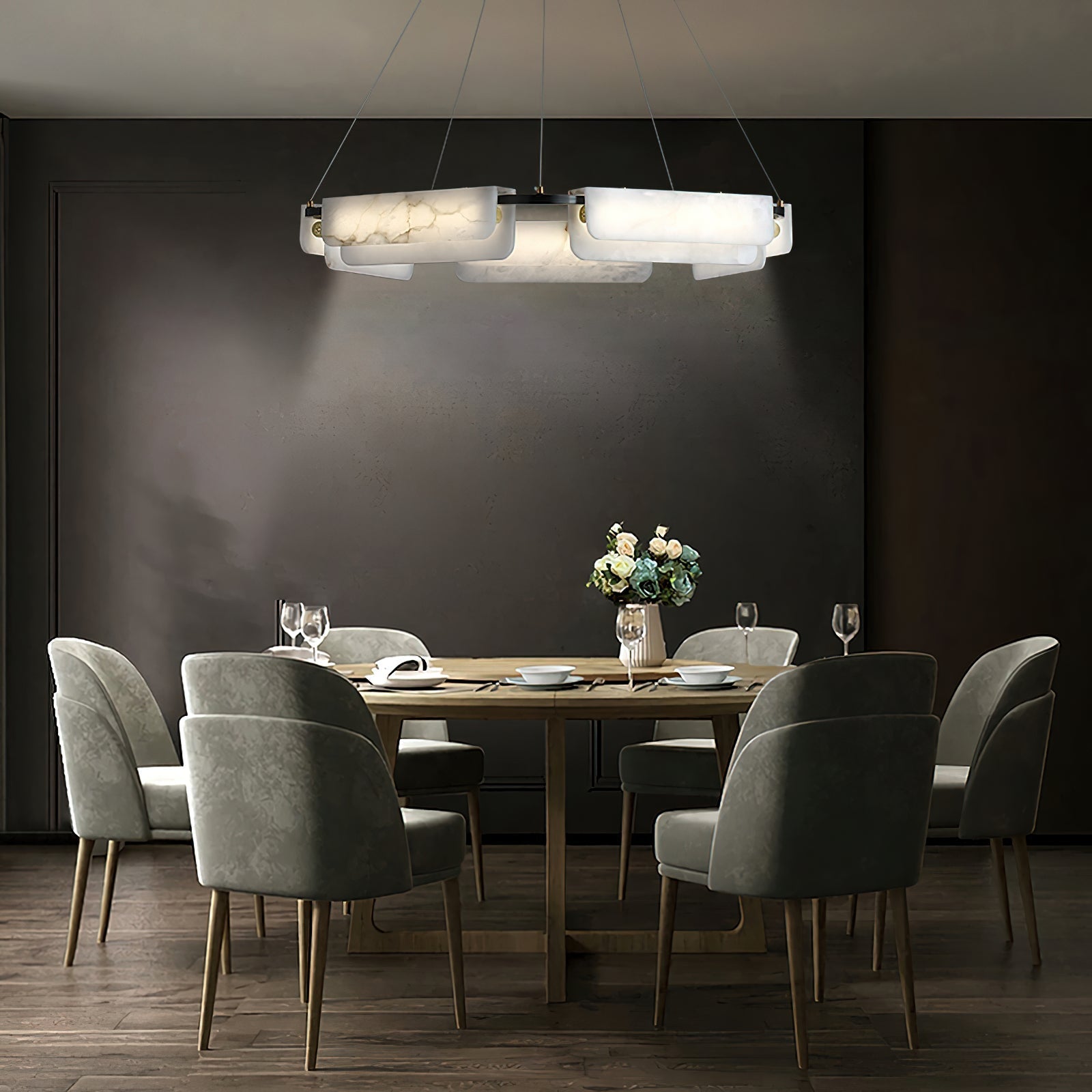 Syphaen Postmodern Luxury Alabaster Chandelier - Letslighting