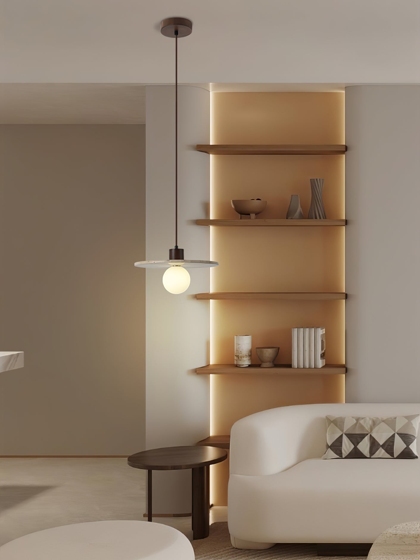 Ritta Travertine Pendant Light Six Style - Letslighting