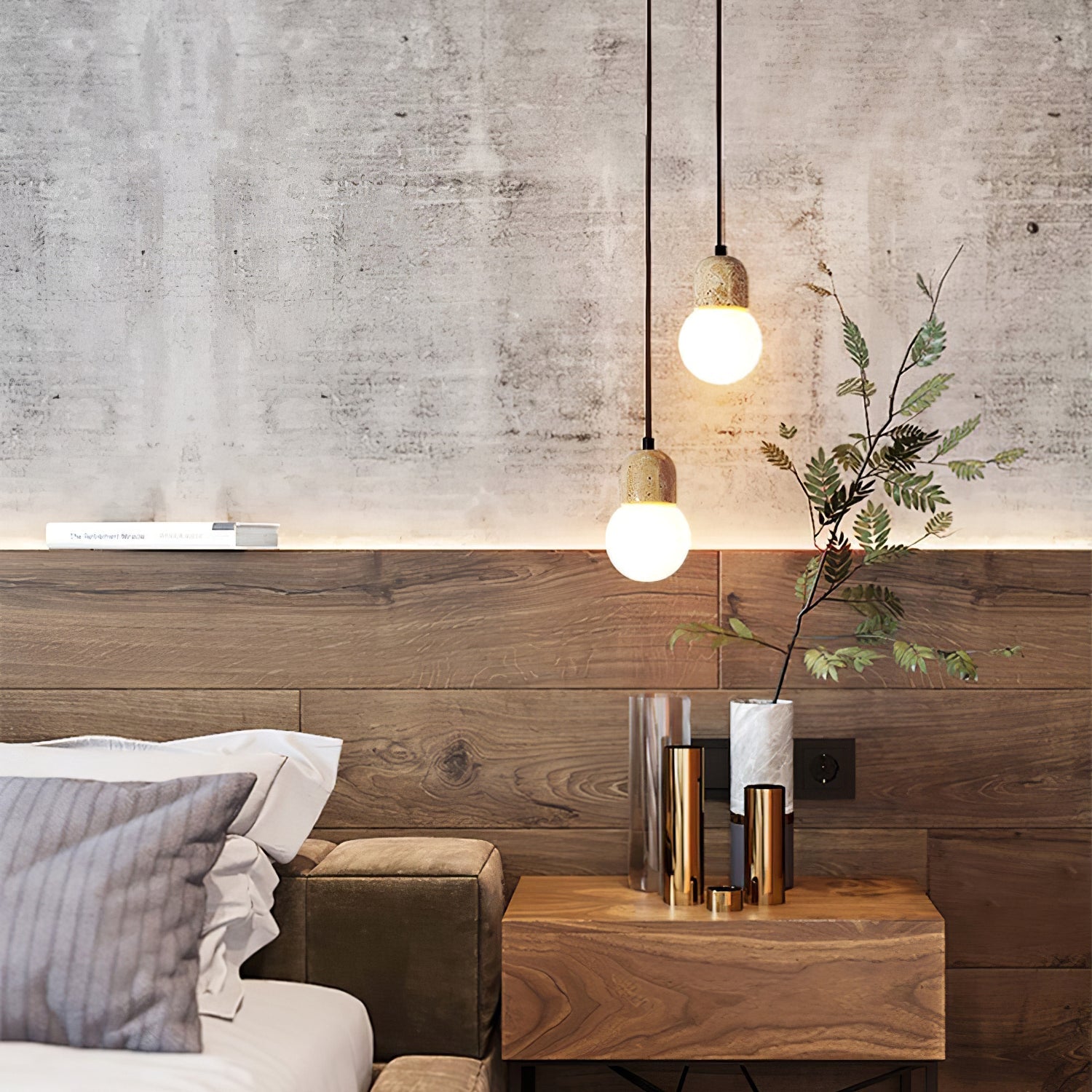 Ritta Travertine Pendant Light Six Style - Letslighting