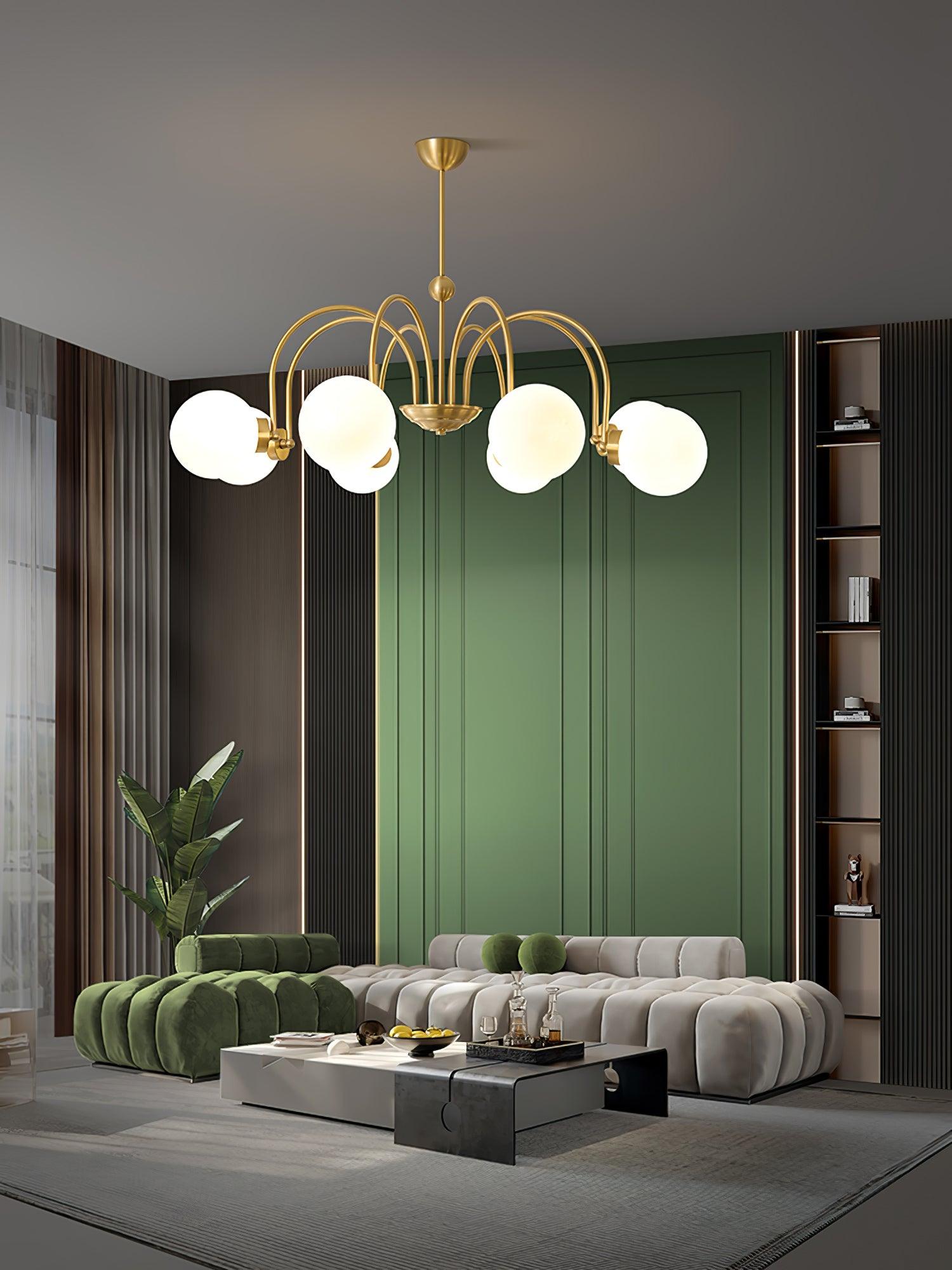 Aurora Luxe Glass Chandelier - Blowlighting
