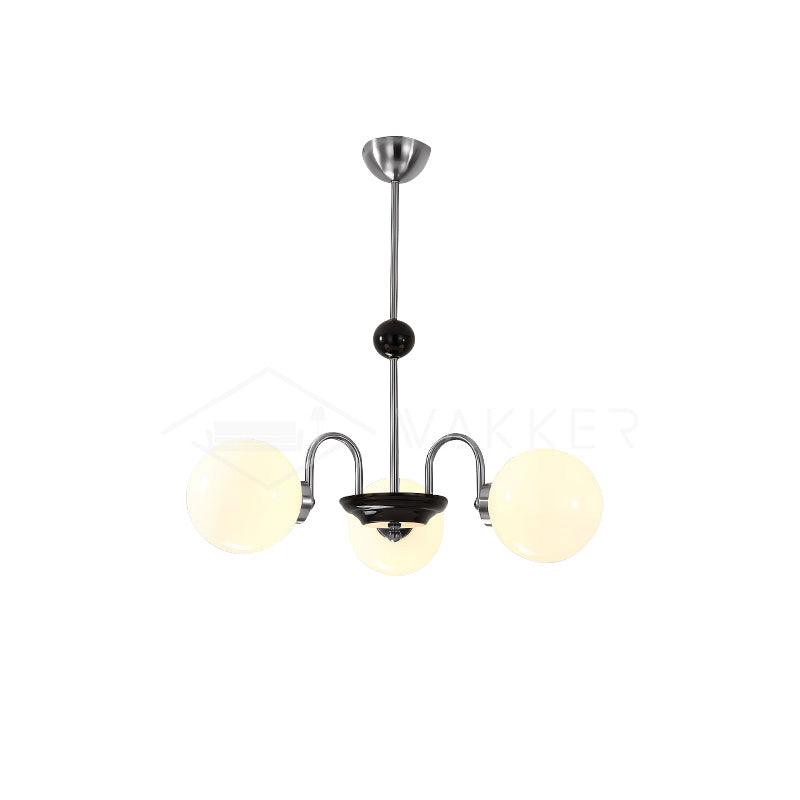 Lustra Chandelier Rod Frame and White - Letslighting