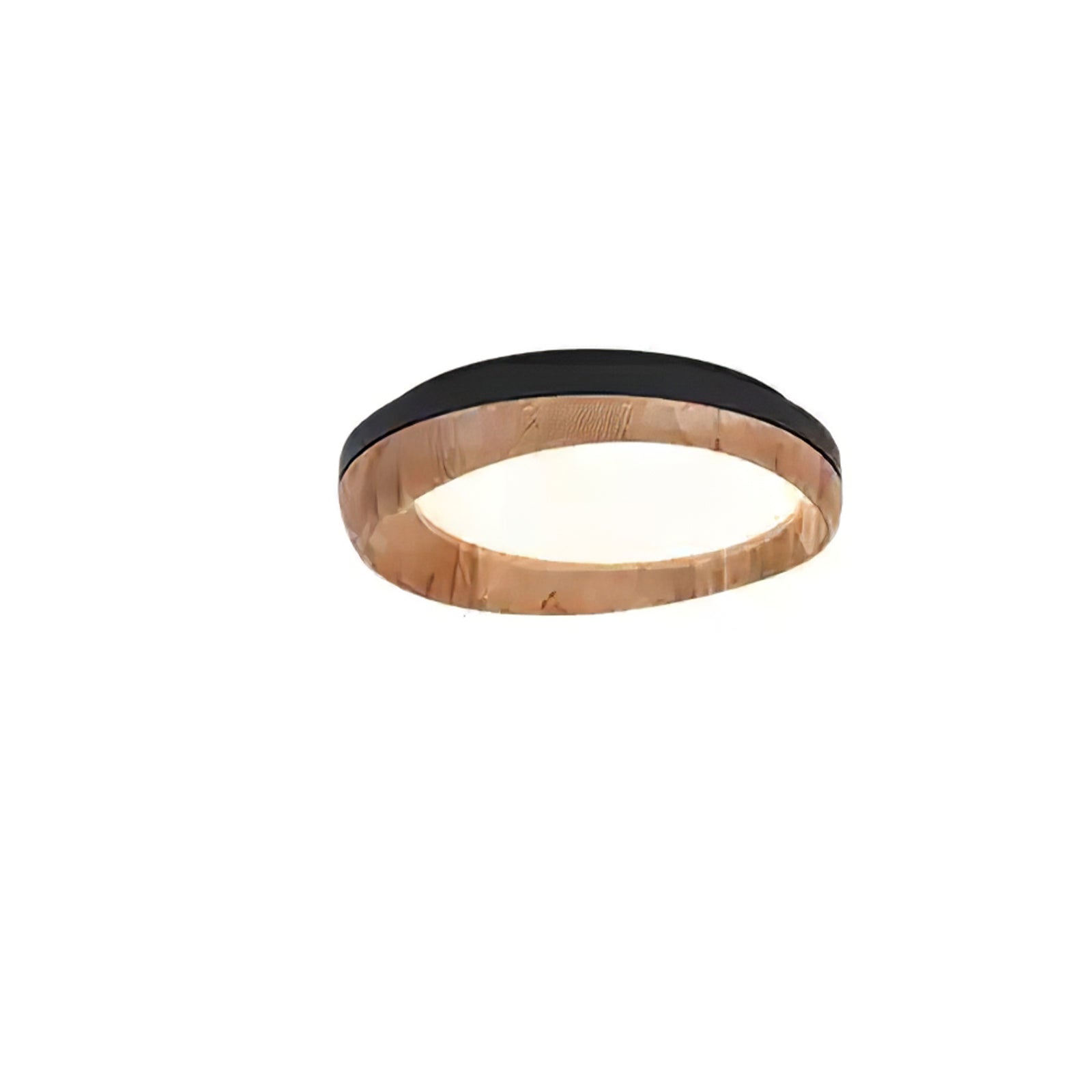 Eurtheara Organic Wood Glass Ceiling Light - Letslighting