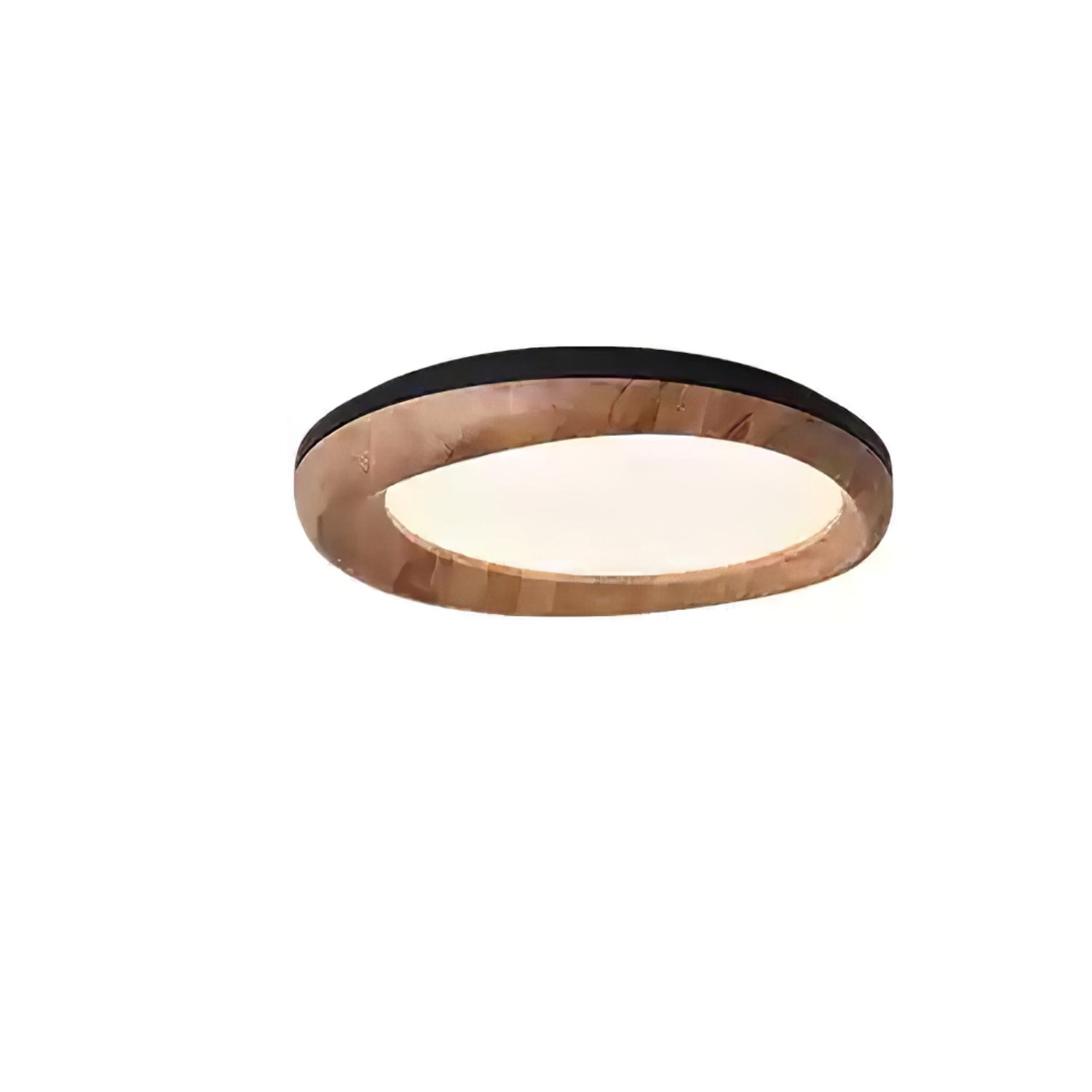 Eurtheara Organic Wood Glass Ceiling Light - Letslighting